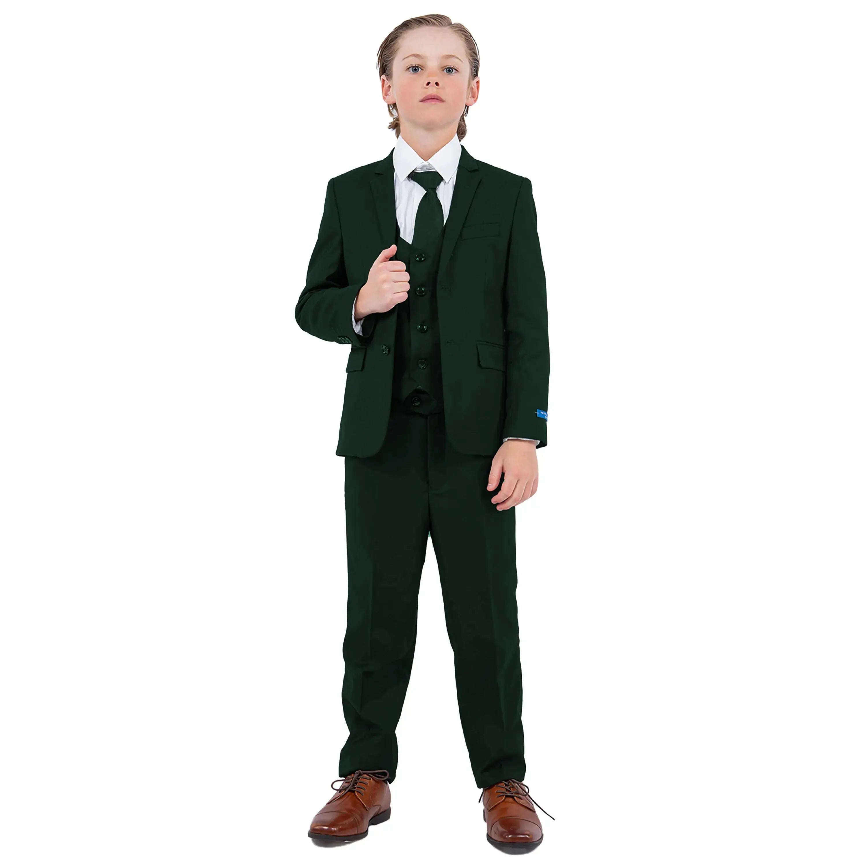 Perry Ellis Boy's 5pc Solid Suit Perry Ellis