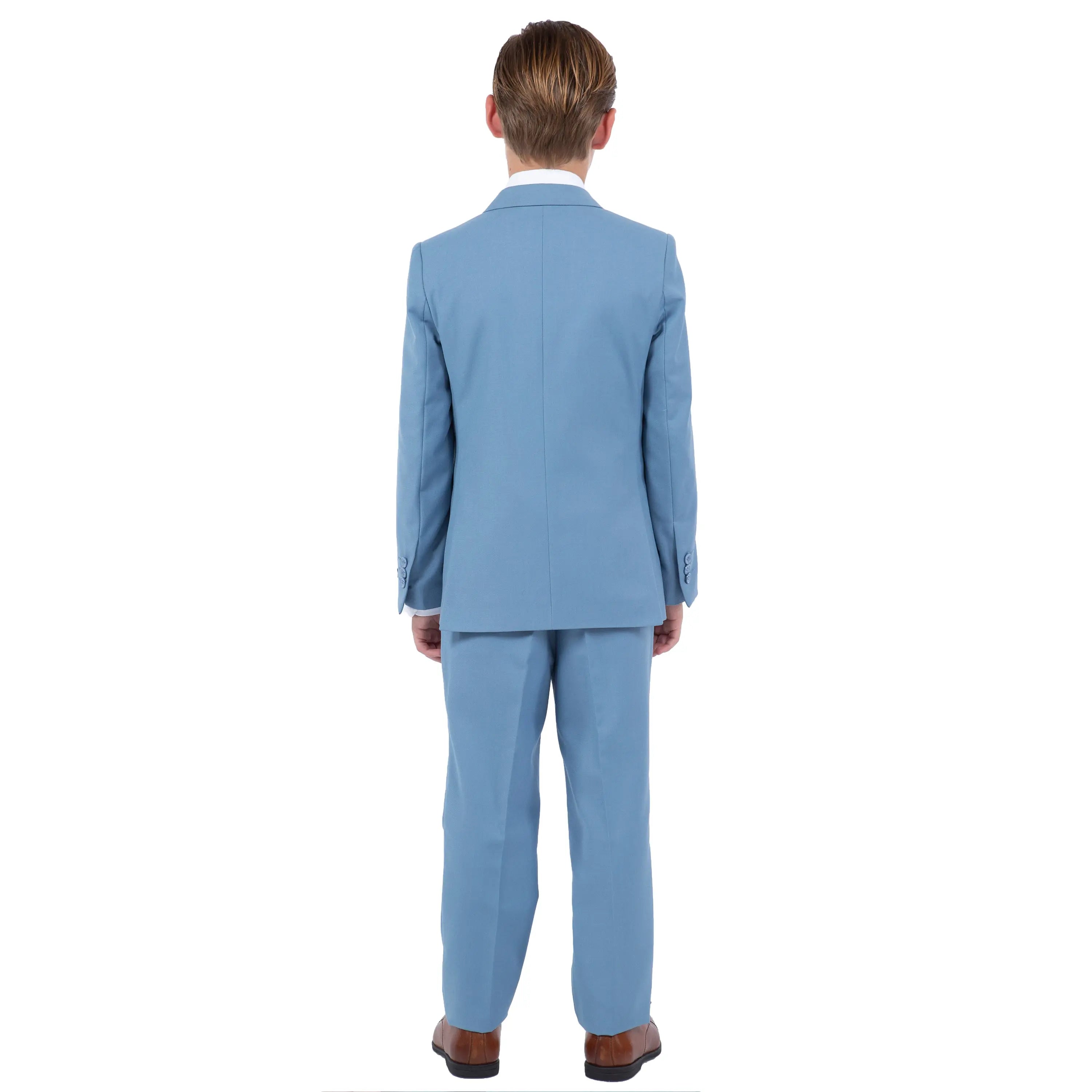Perry Ellis Boy's 5pc Solid Suit Perry Ellis
