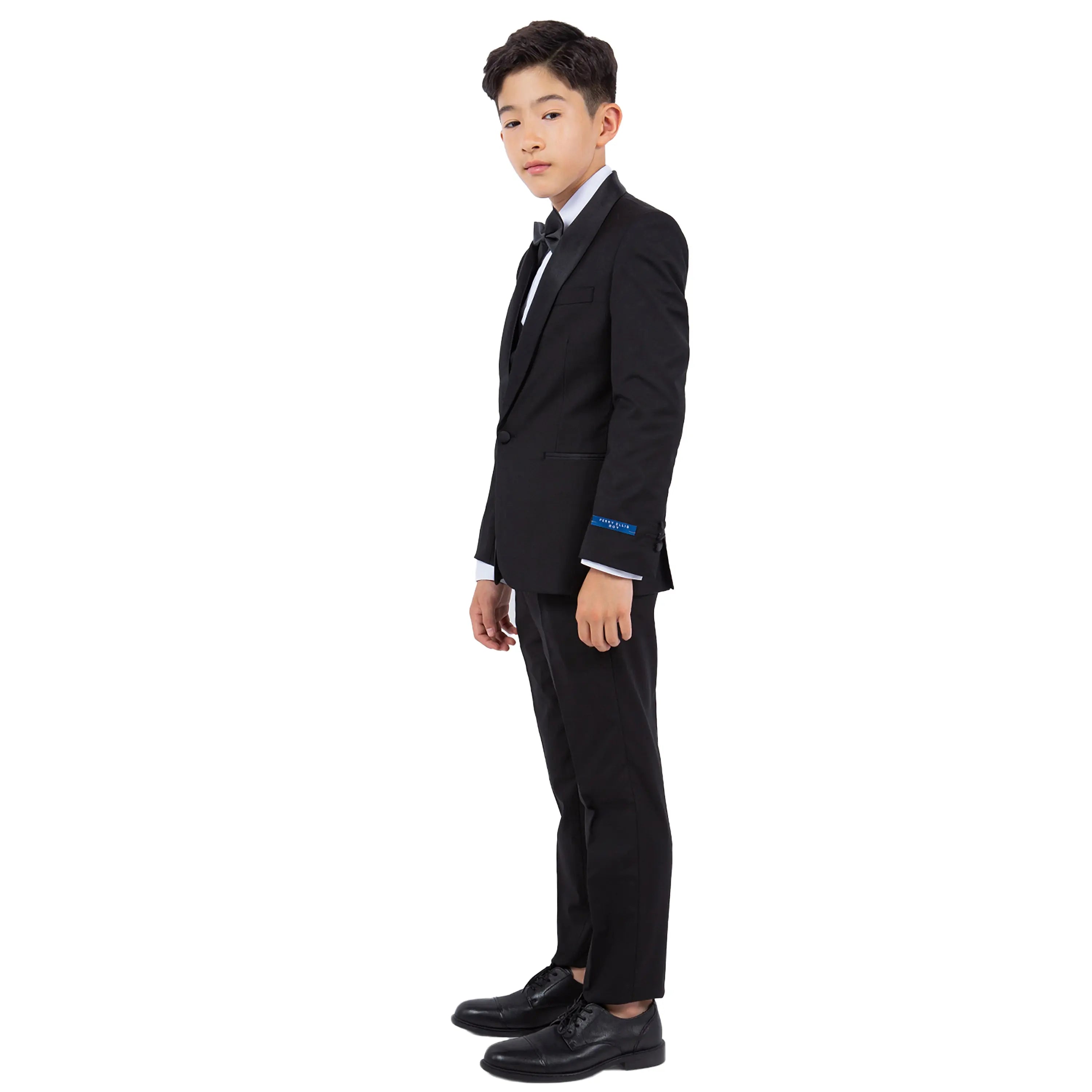 Perry Ellis Boy's 5-Piece Solid Tuxedo Suit Perry Ellis