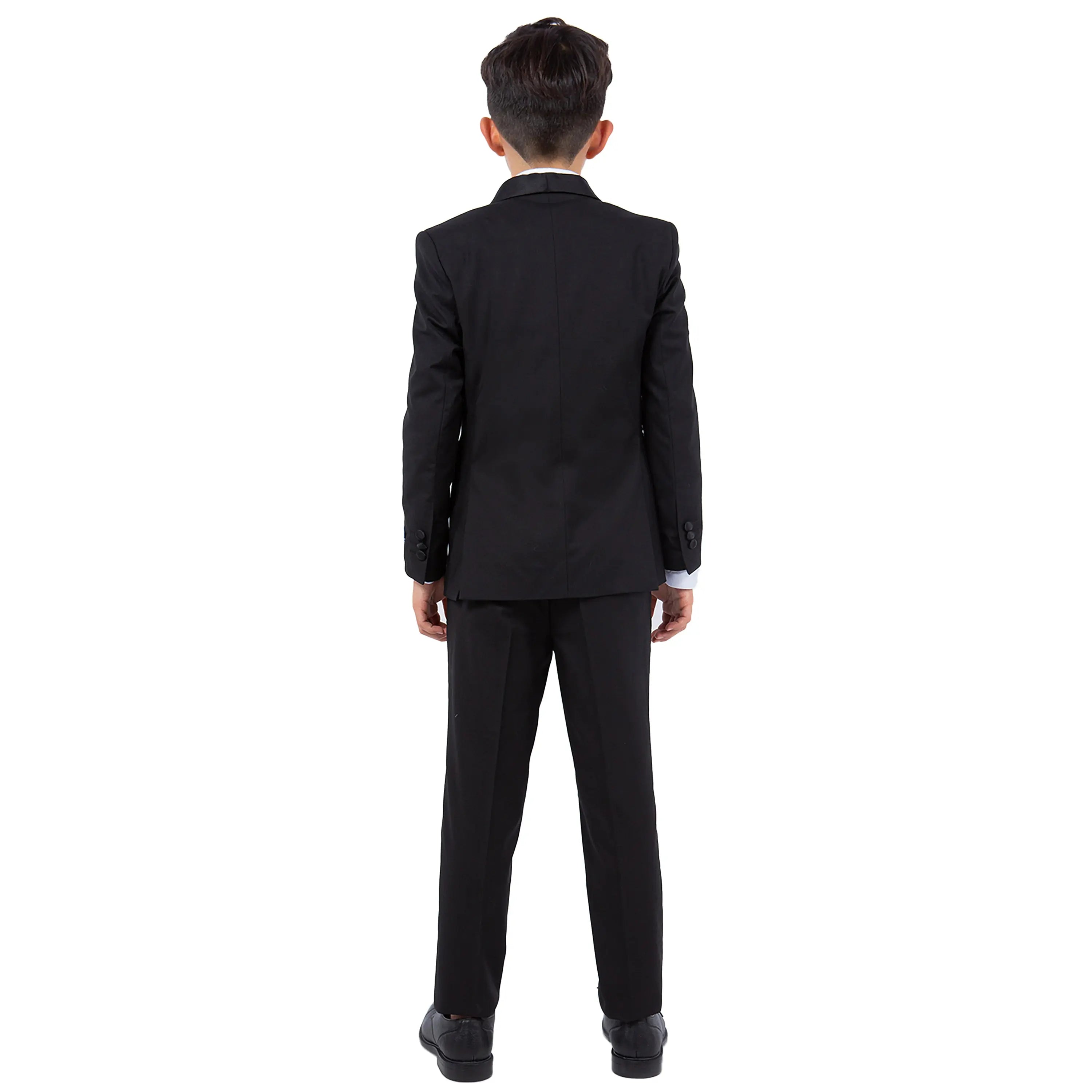 Perry Ellis Boy's 5-Piece Solid Tuxedo Suit Perry Ellis