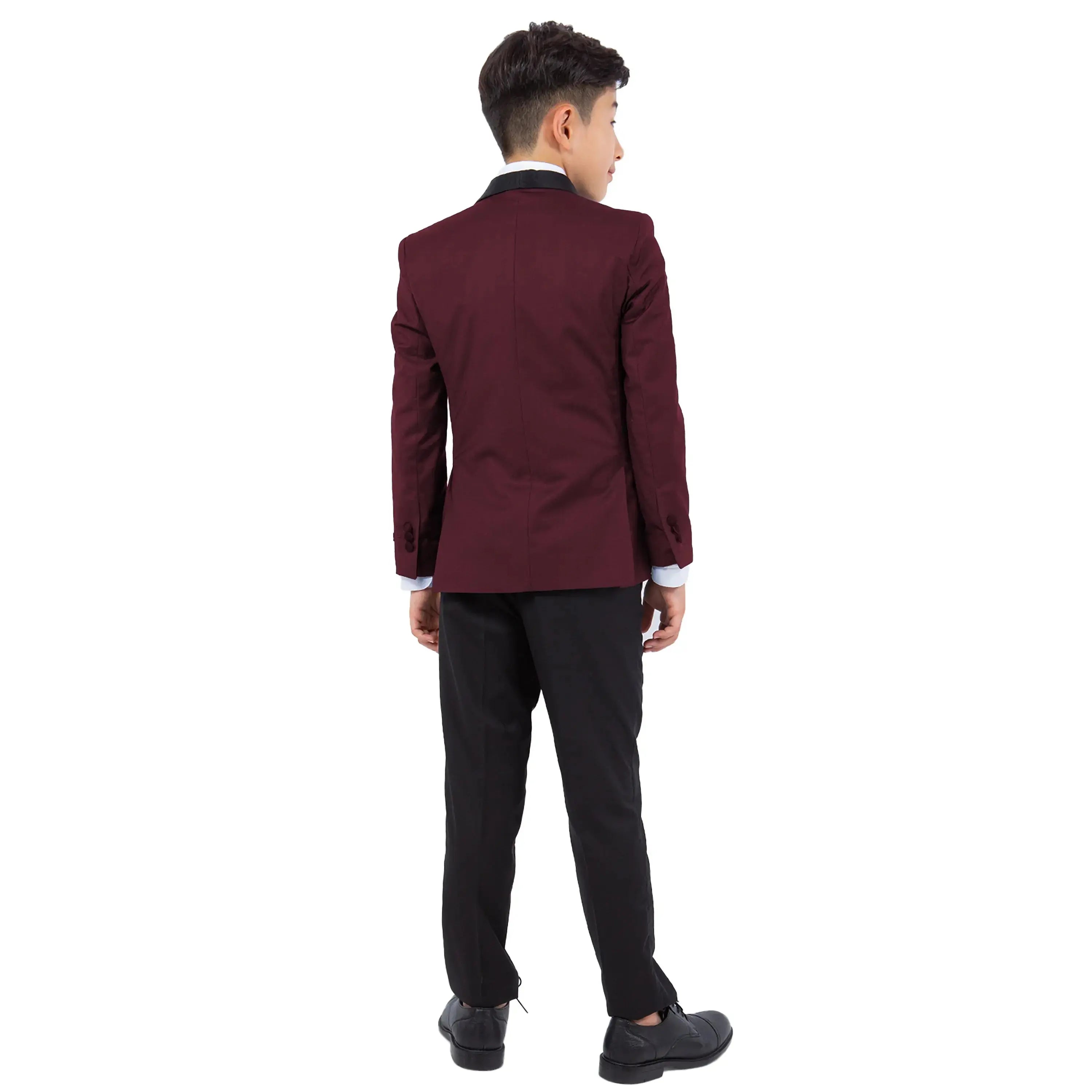 Perry Ellis Boy's 5-Piece Solid Tuxedo Suit Perry Ellis