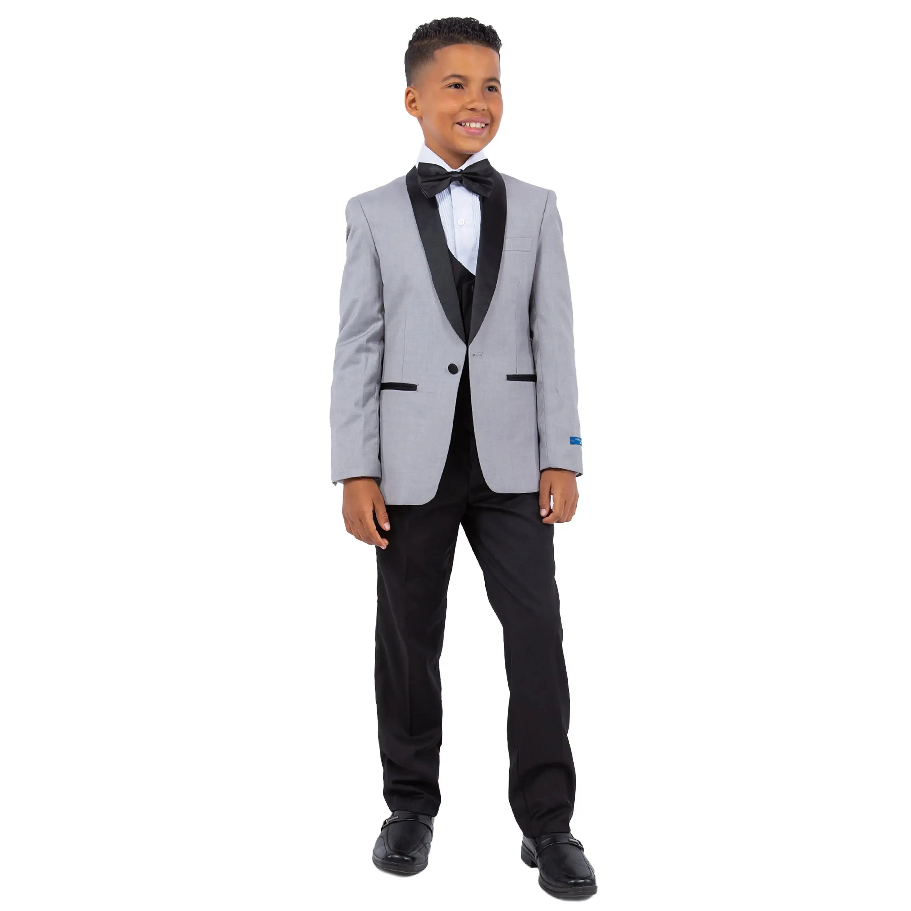 Perry Ellis Boy's 5-Piece Solid Tuxedo Suit Perry Ellis