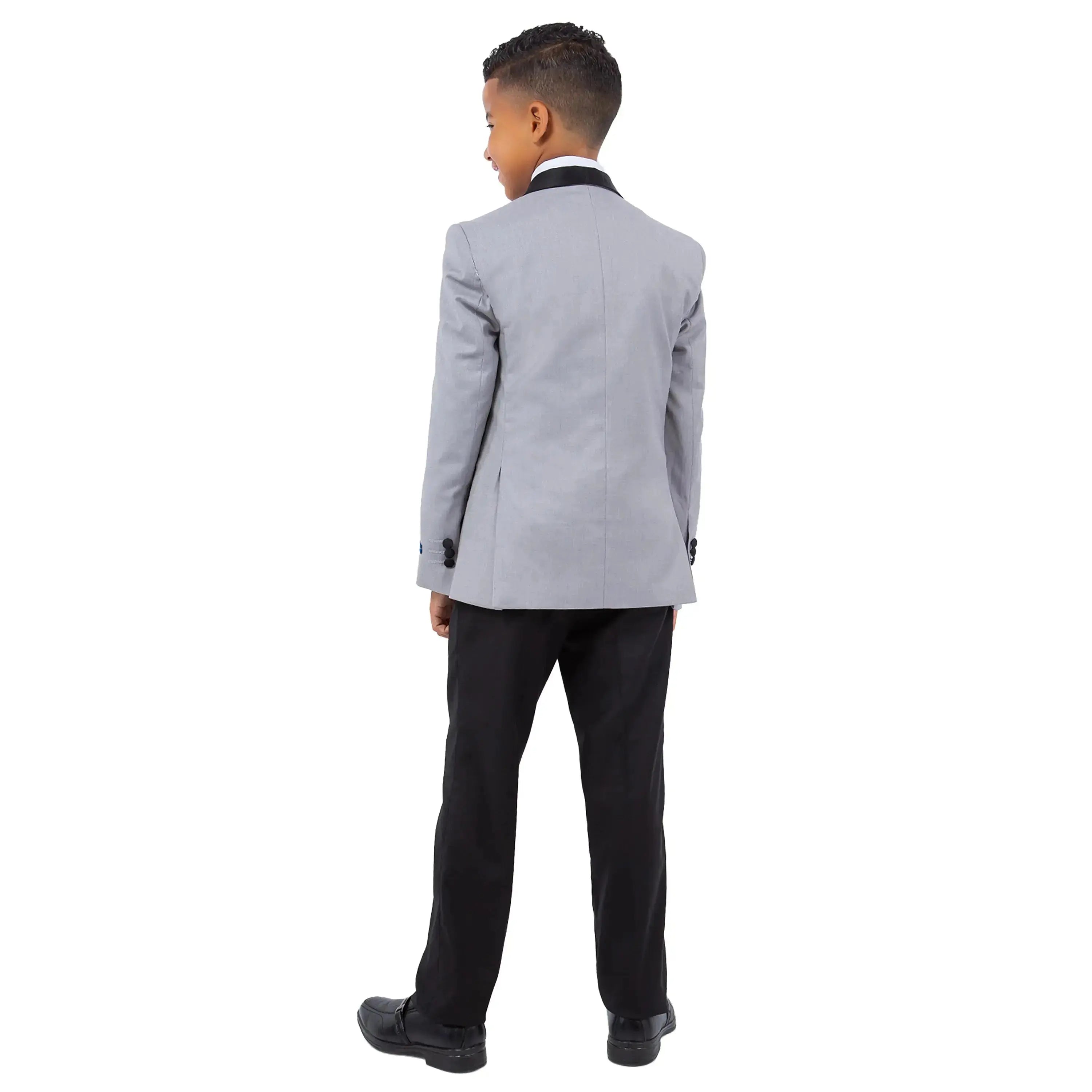 Perry Ellis Boy's 5-Piece Solid Tuxedo Suit Perry Ellis