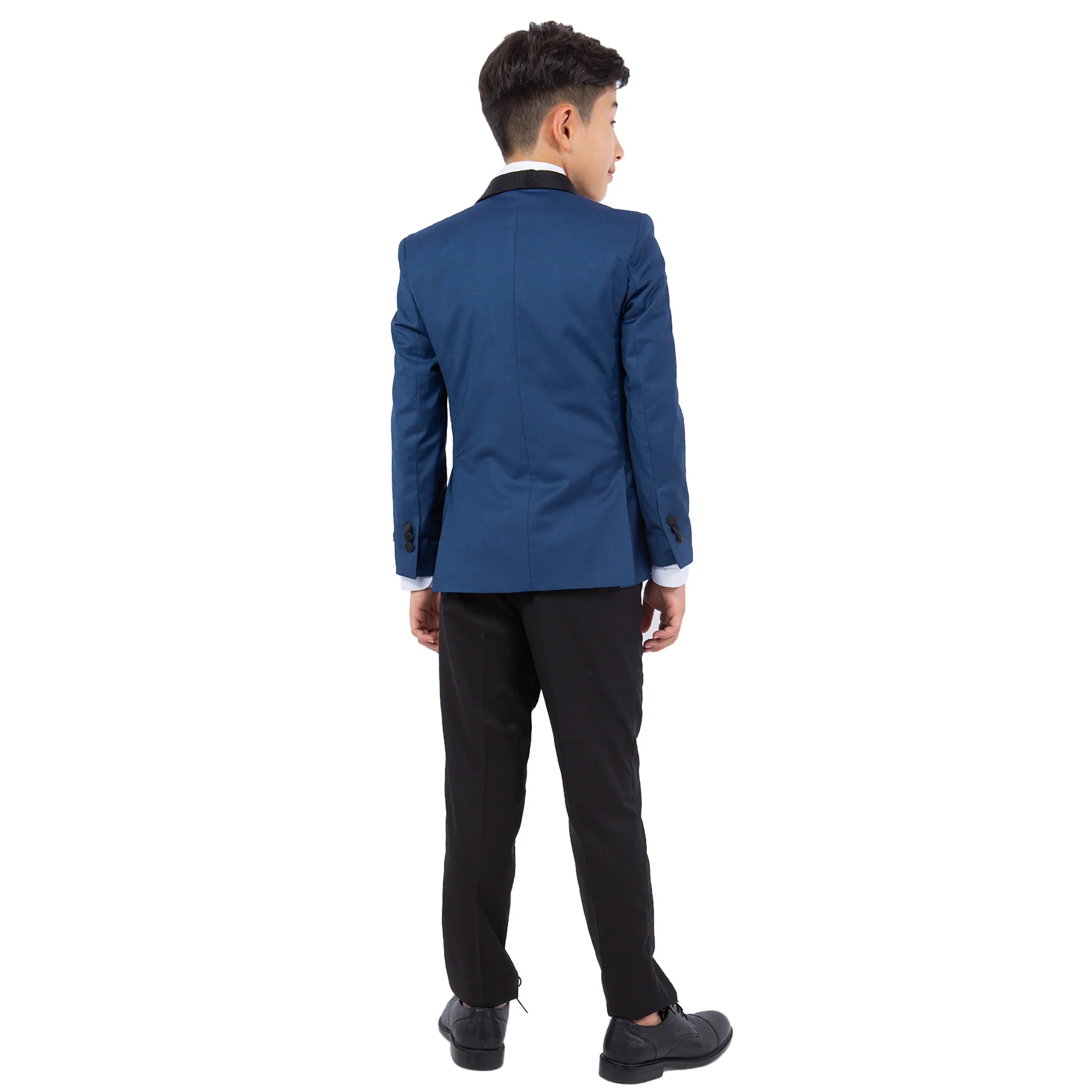 Perry Ellis Boy's 5-Piece Solid Tuxedo Suit Perry Ellis