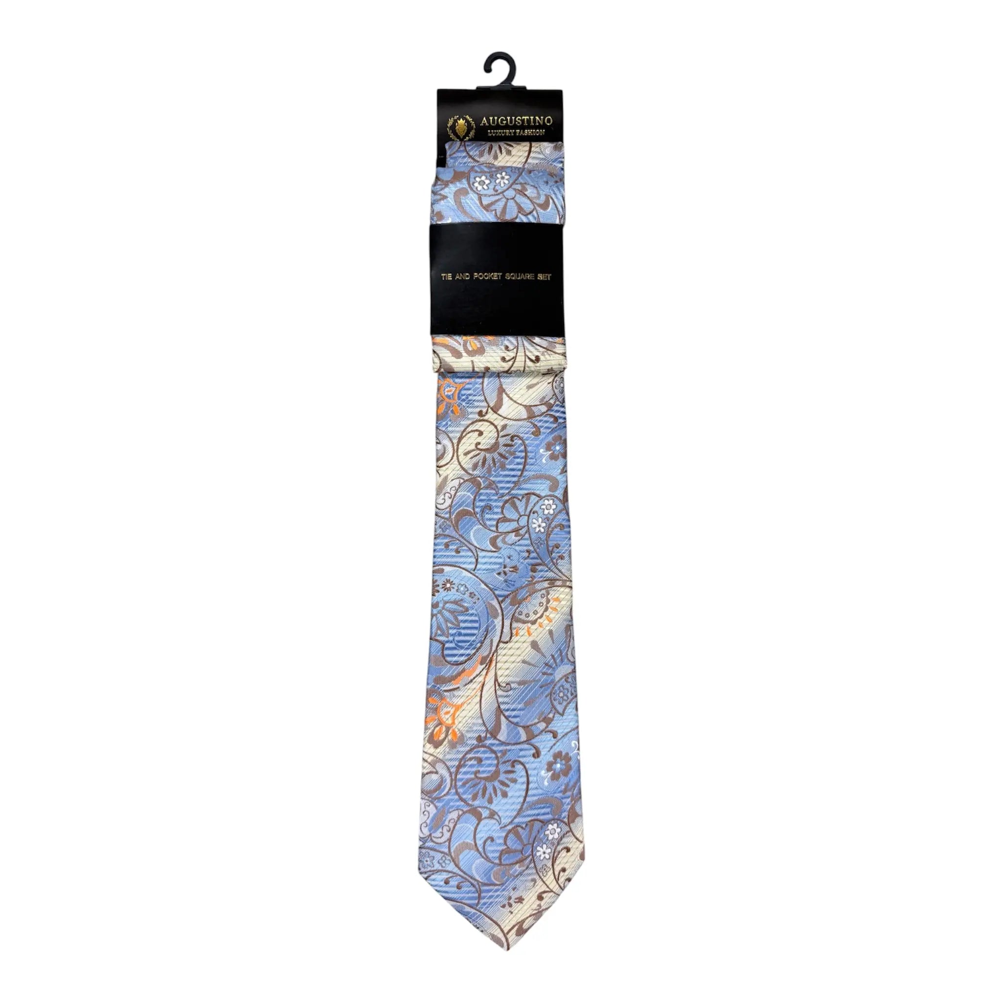 Paisley Augustino Tie and Pocket Square Set Augustino