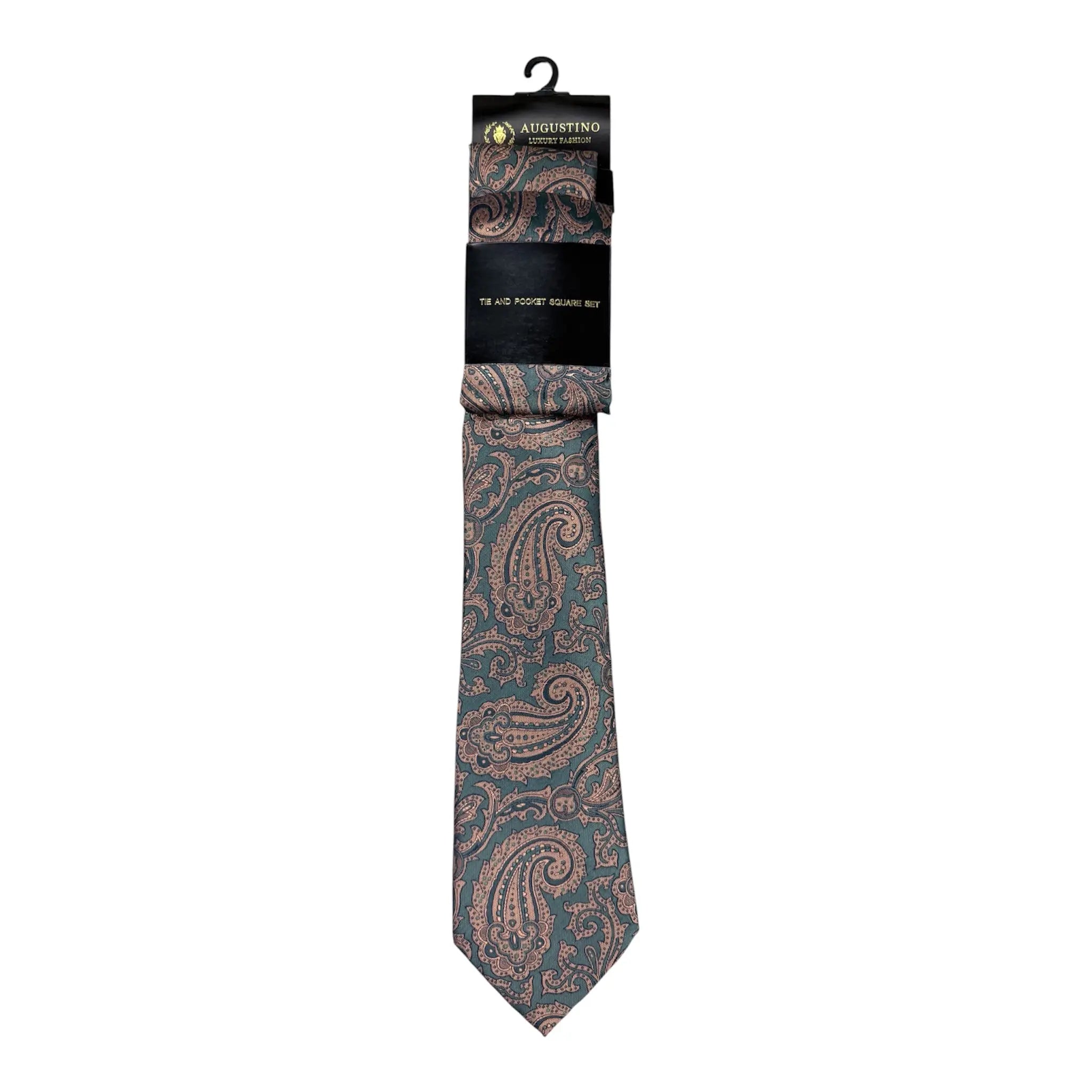 Paisley Augustino Tie and Pocket Square Set Augustino