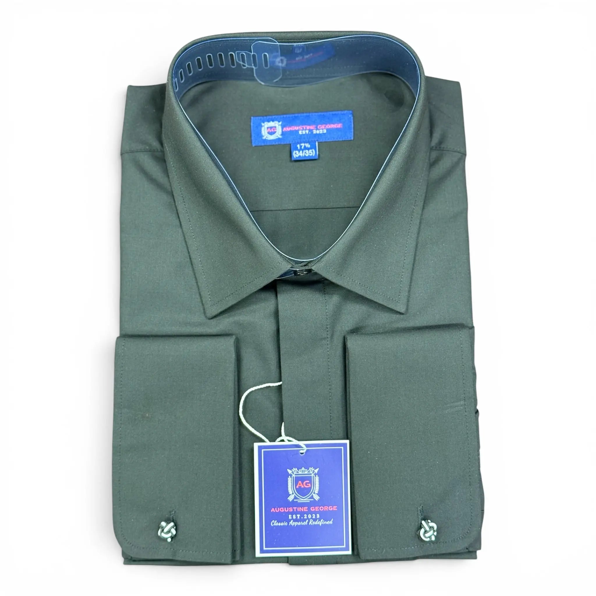 Regular Fit French Cuff Men's Dress Shirt M & R Clothing