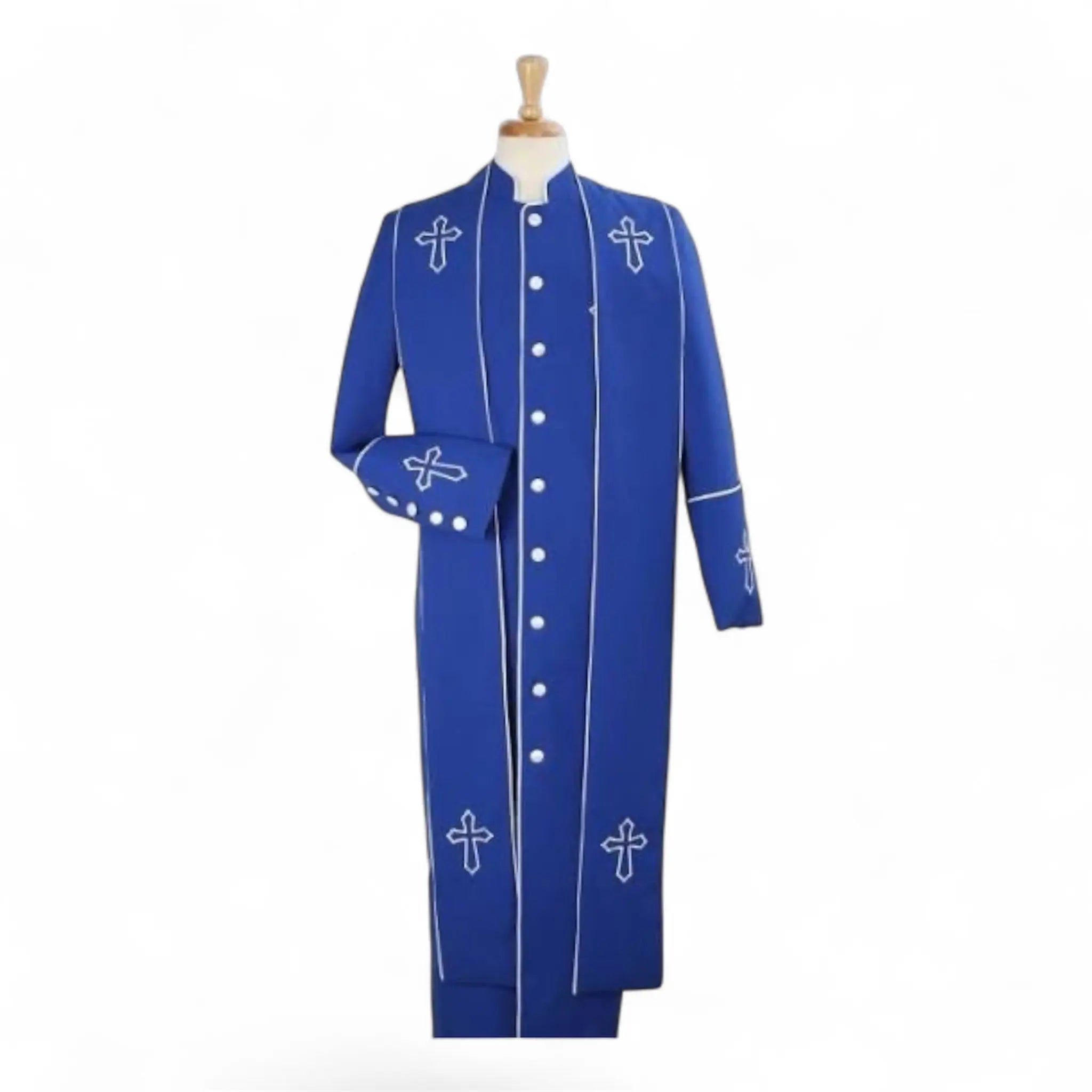 Men’s Cassock Style Clergy Robe with Stole M & R Clothing M & R Clothing Clergy