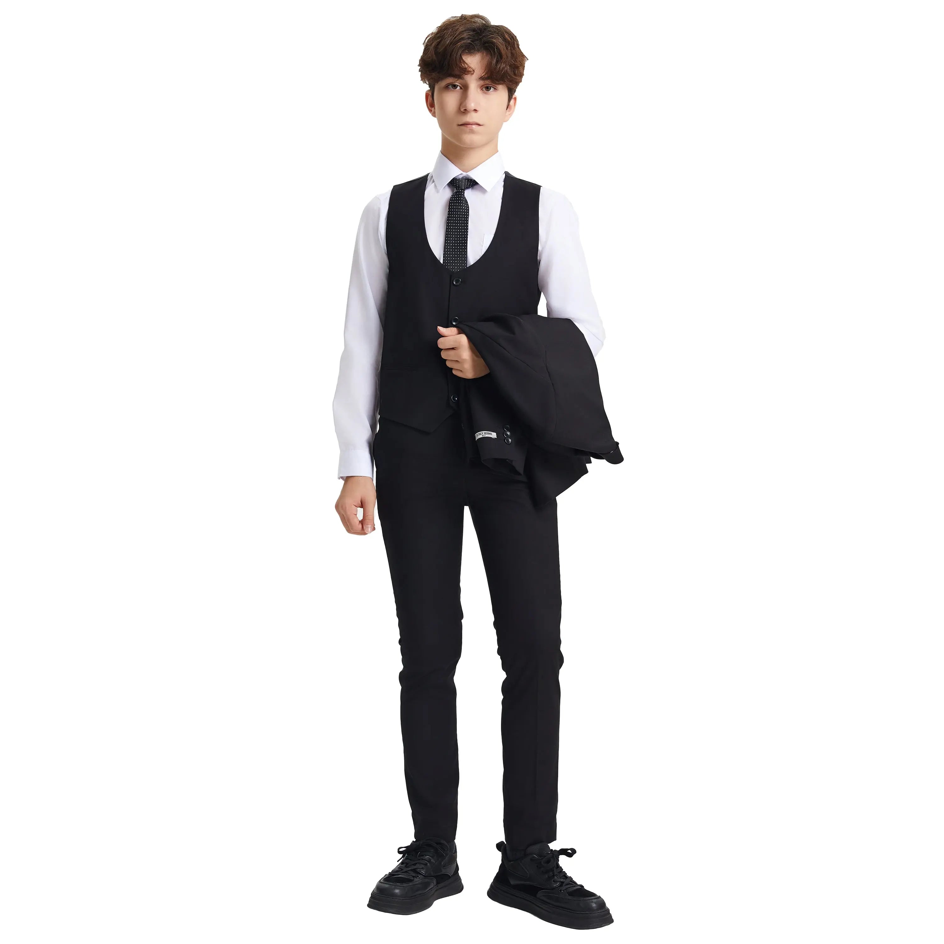 Stacy Adams Boy's 5pc Solid Suit Stacy Adams
