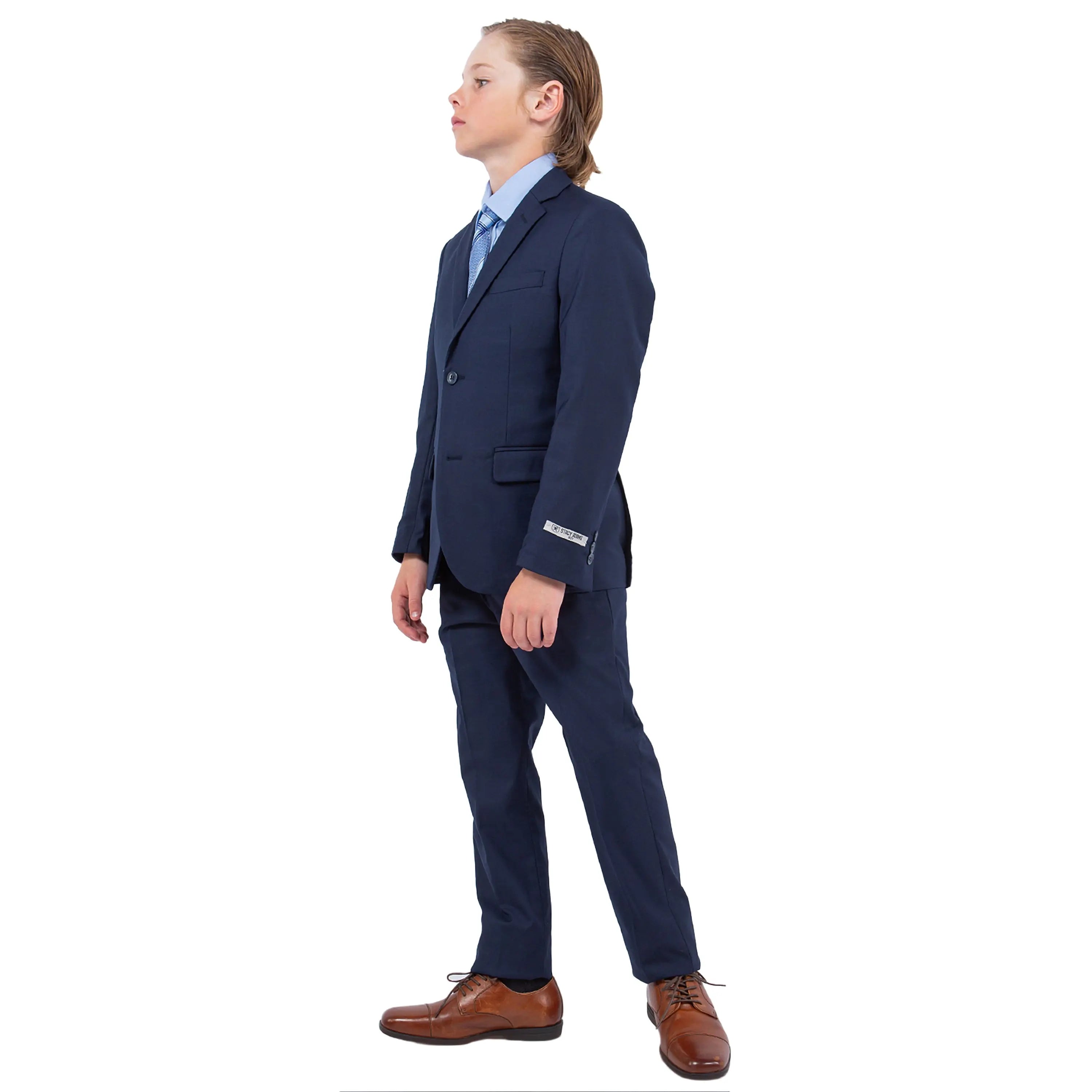 Stacy Adams Boy's 5pc Solid Suit Stacy Adams