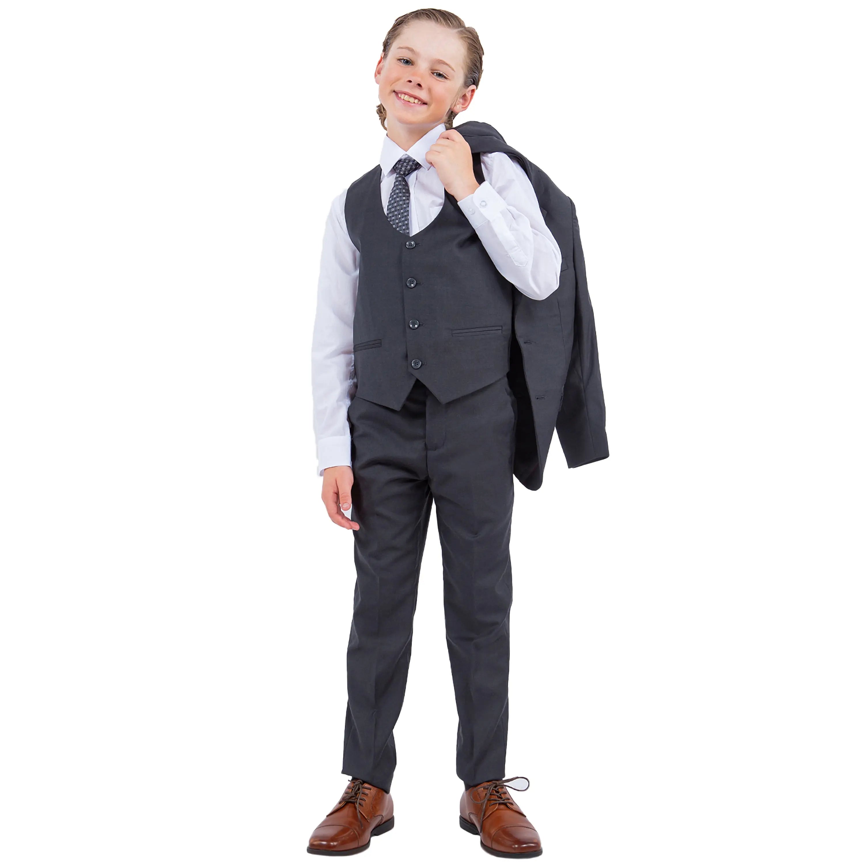 Stacy Adams Boy's 5pc Solid Suit Stacy Adams