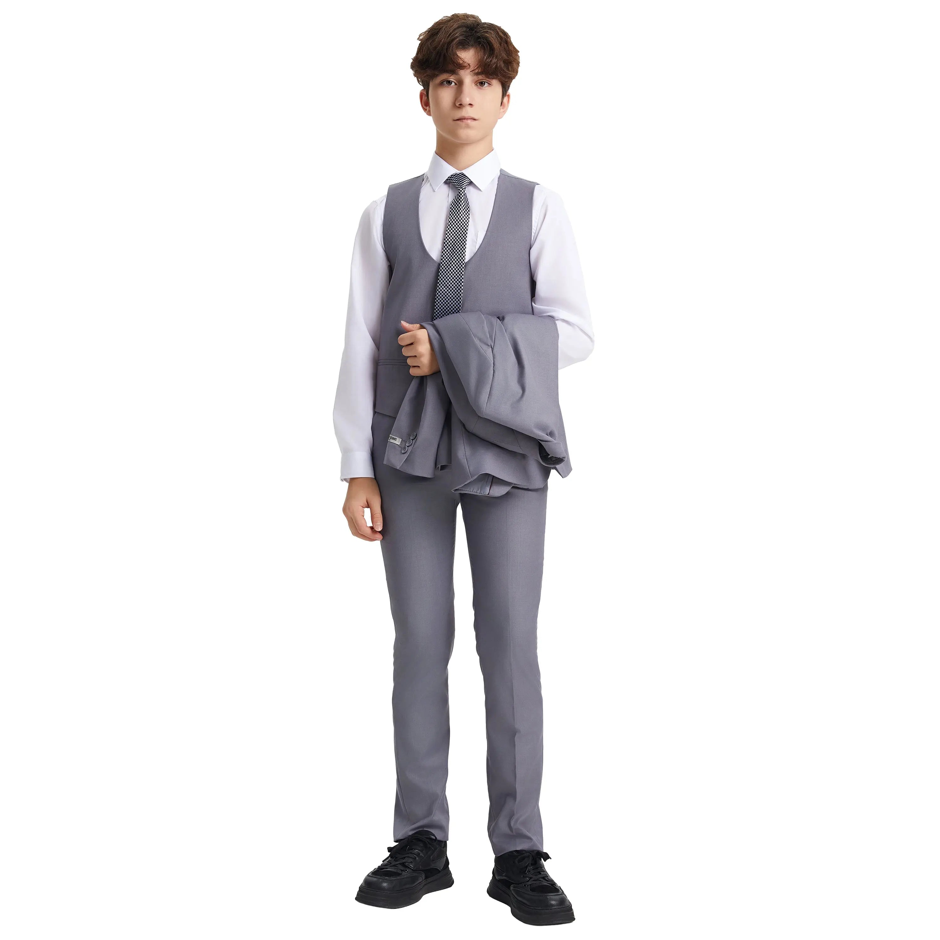 Stacy Adams Boy's 5pc Solid Suit Stacy Adams