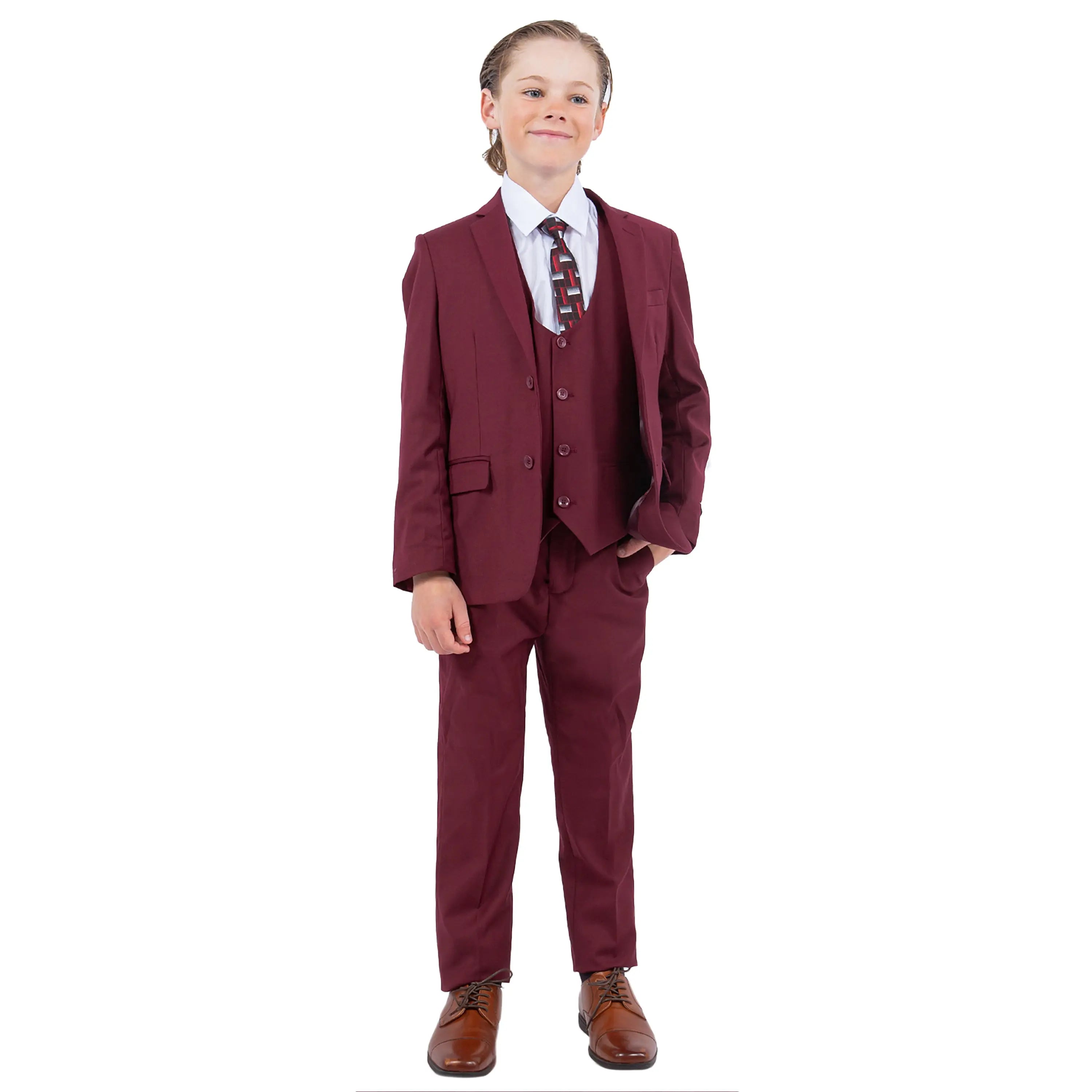 Stacy Adams Boy's 5pc Solid Suit Stacy Adams