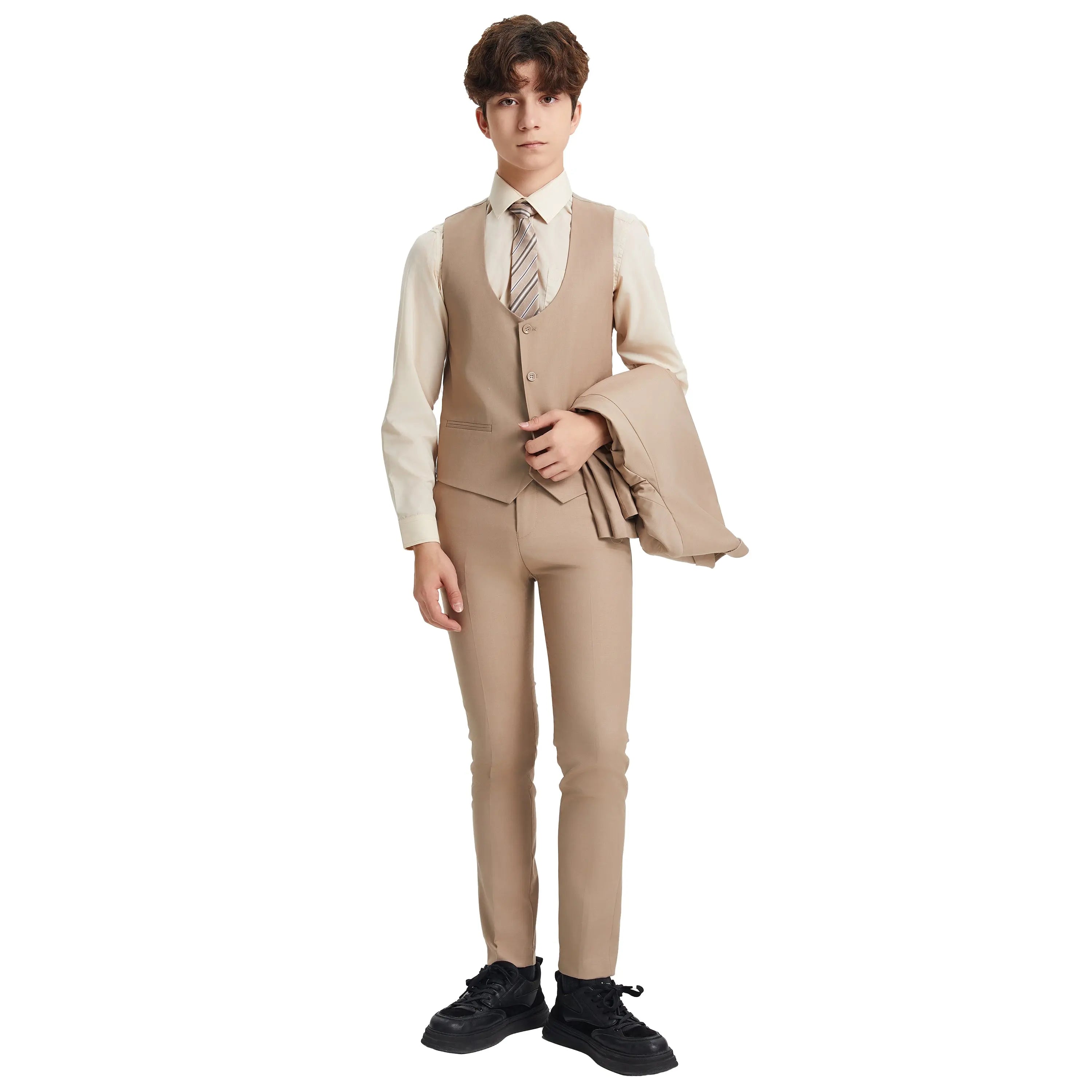 Stacy Adams Boy's 5pc Solid Suit Stacy Adams