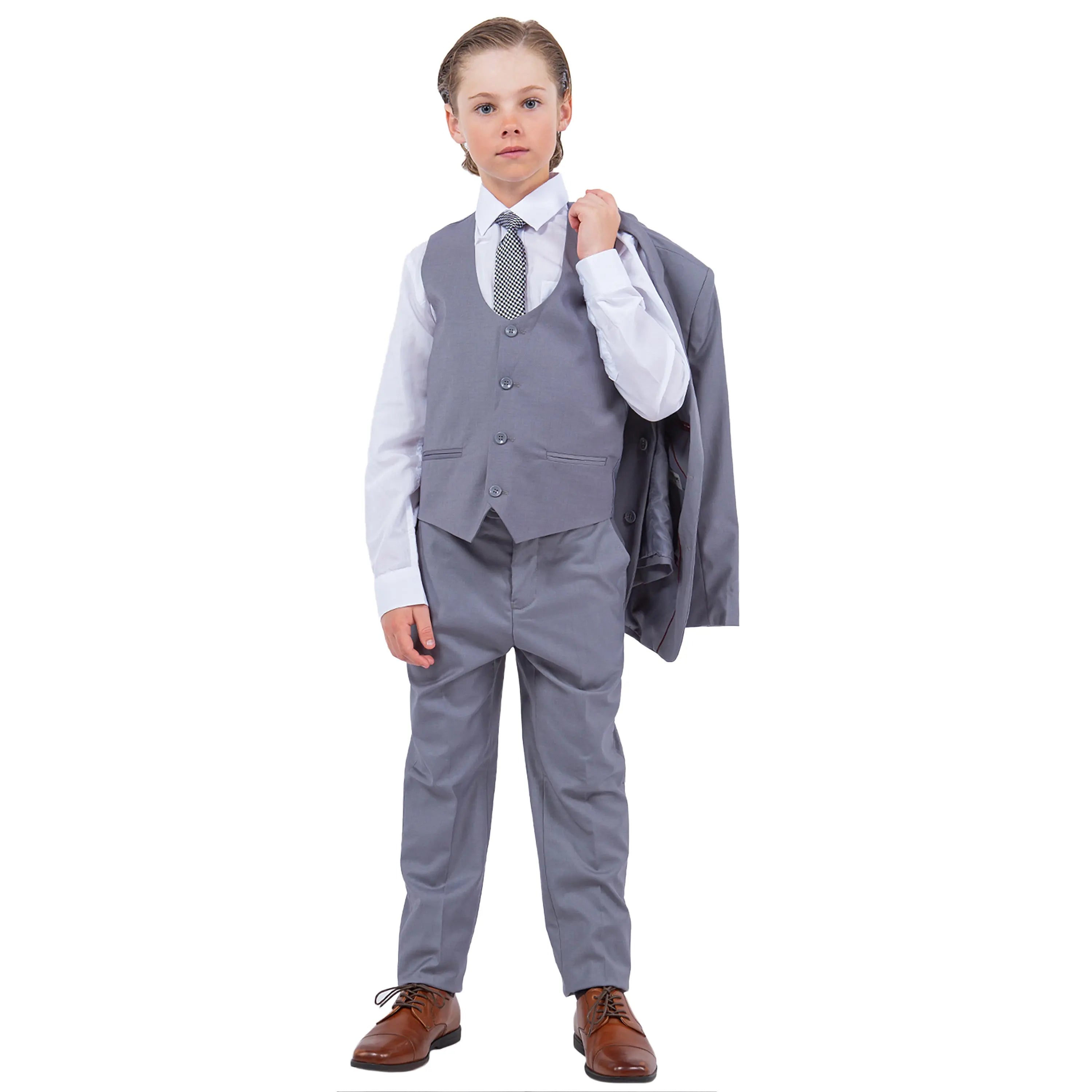 Stacy Adams Boy's 5pc Solid Suit Stacy Adams