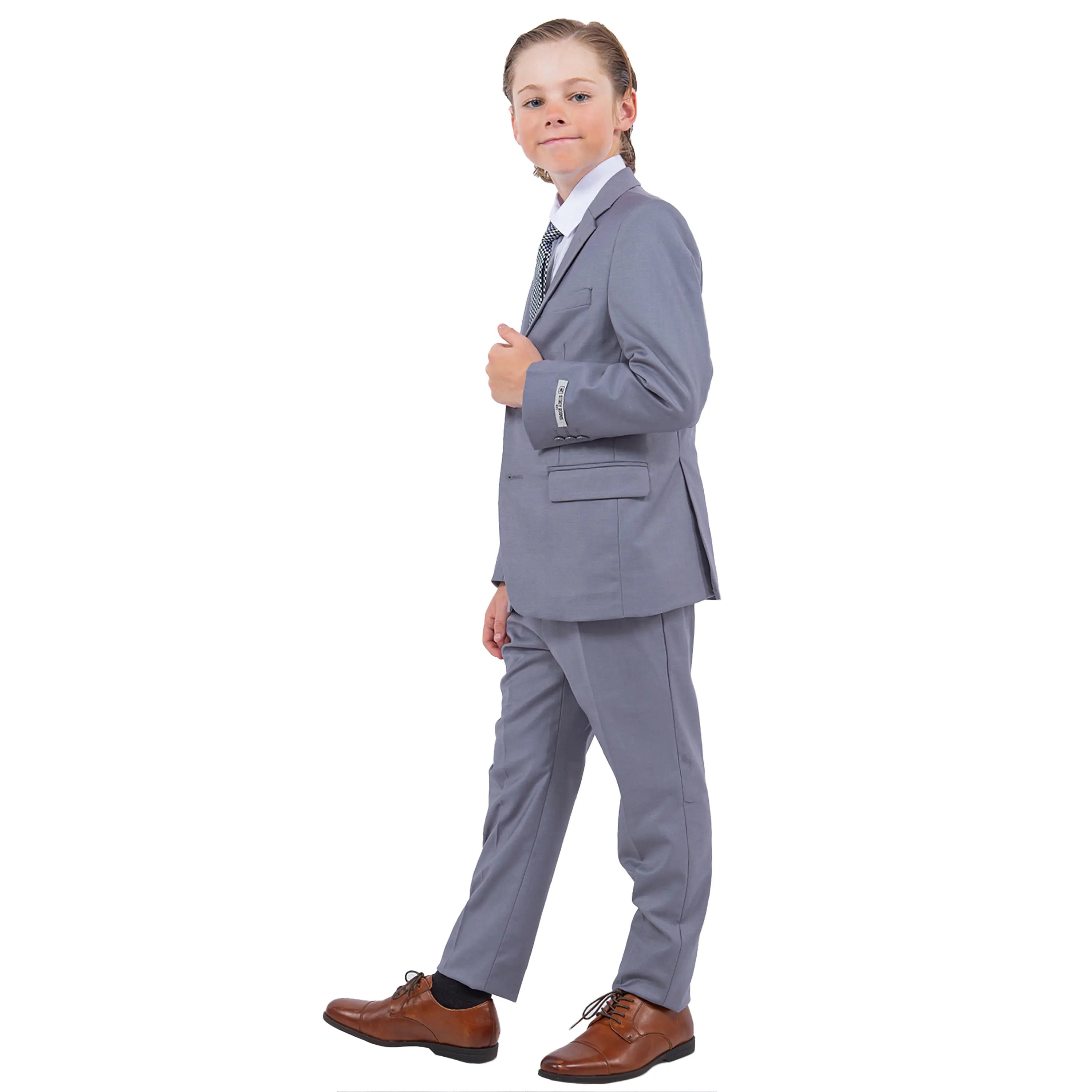 Stacy Adams Boy's 5pc Solid Suit Stacy Adams