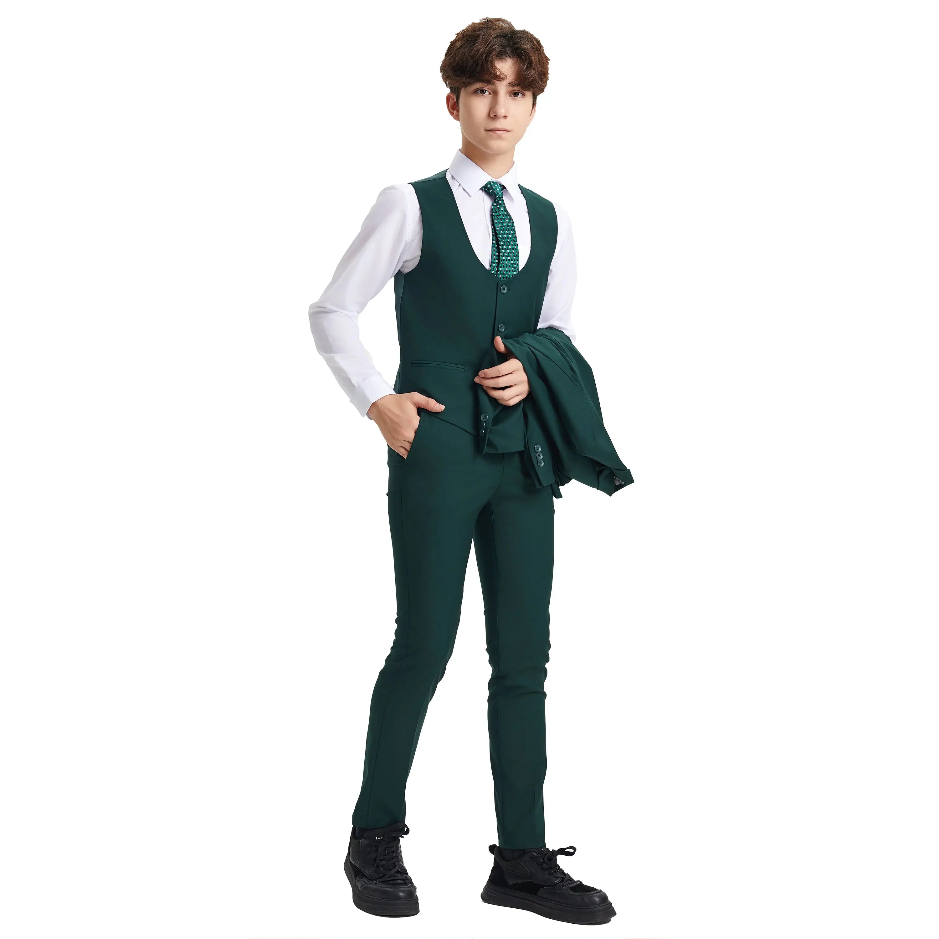 Stacy Adams Boy's 5pc Solid Suit Stacy Adams