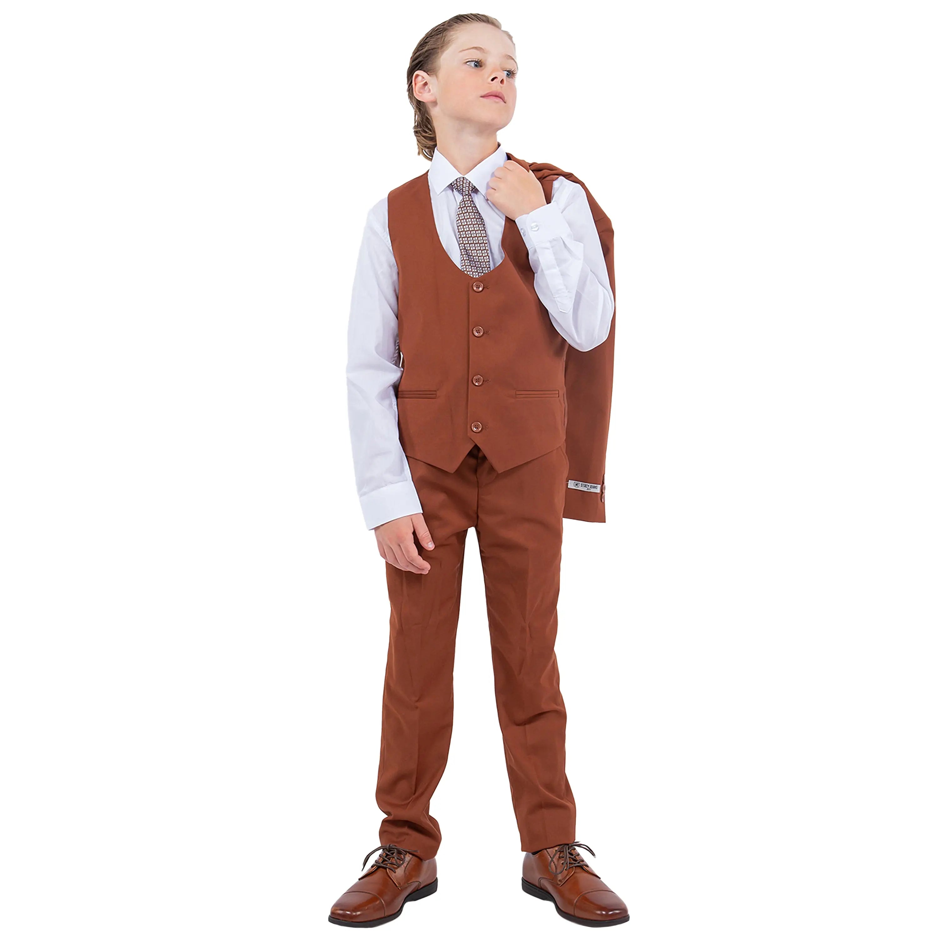 Stacy Adams Boy's 5pc Solid Suit Stacy Adams