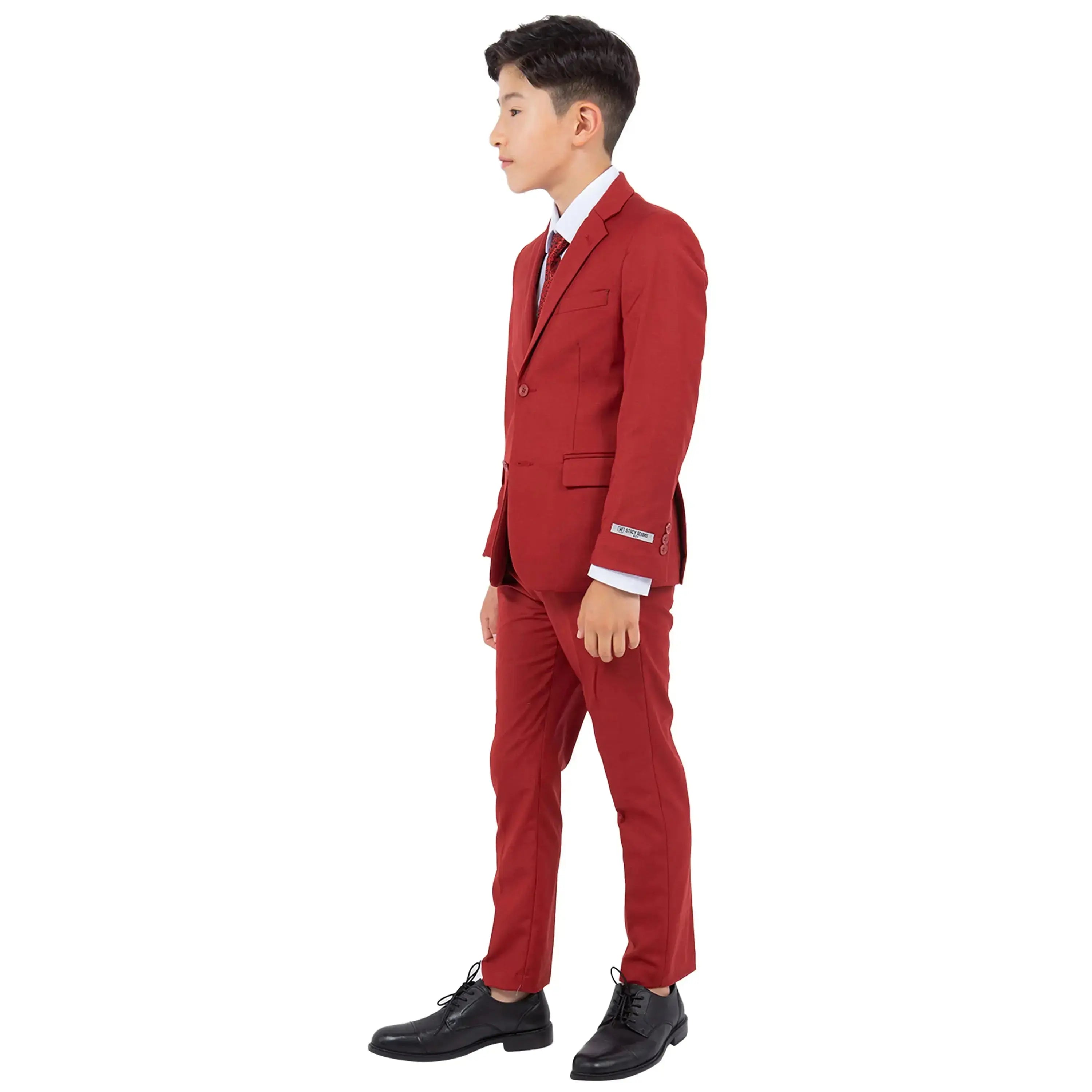 Stacy Adams Boy's 5pc Solid Suit Stacy Adams