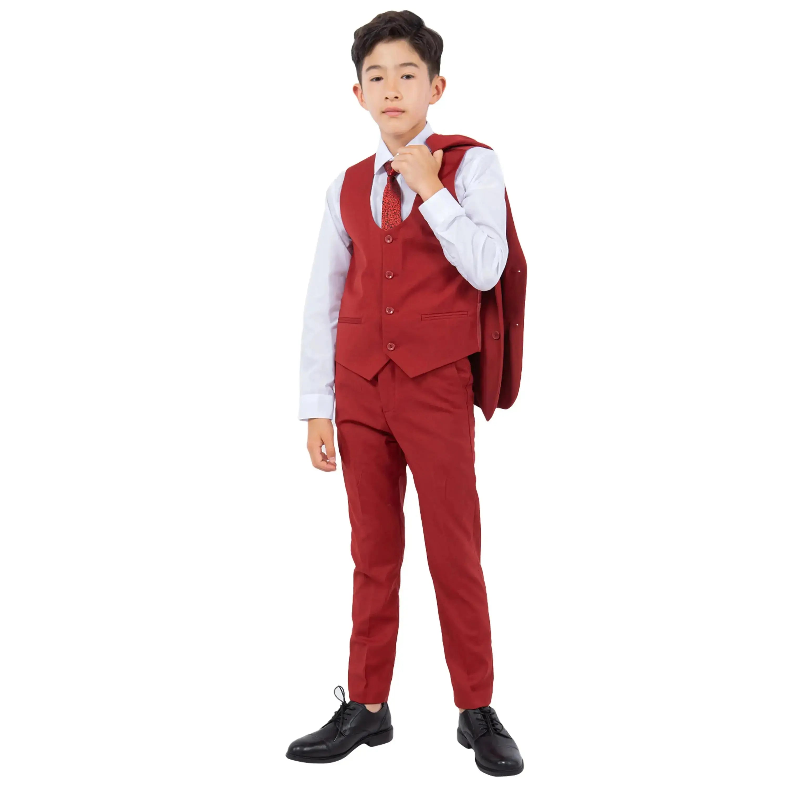 Stacy Adams Boy's 5pc Solid Suit Stacy Adams