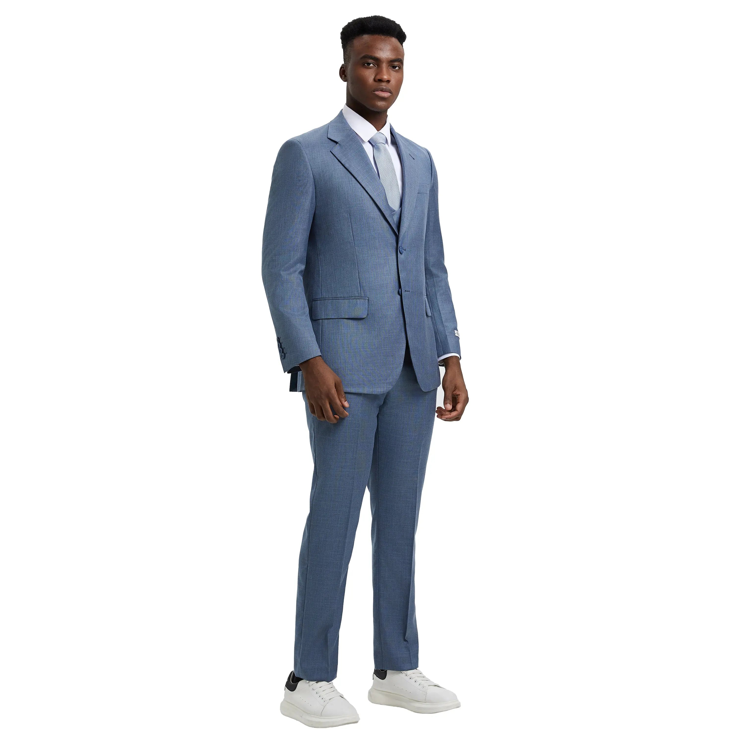 Men's Stacy Adams Sharkskin 3-Piece Suit Stacy Adams