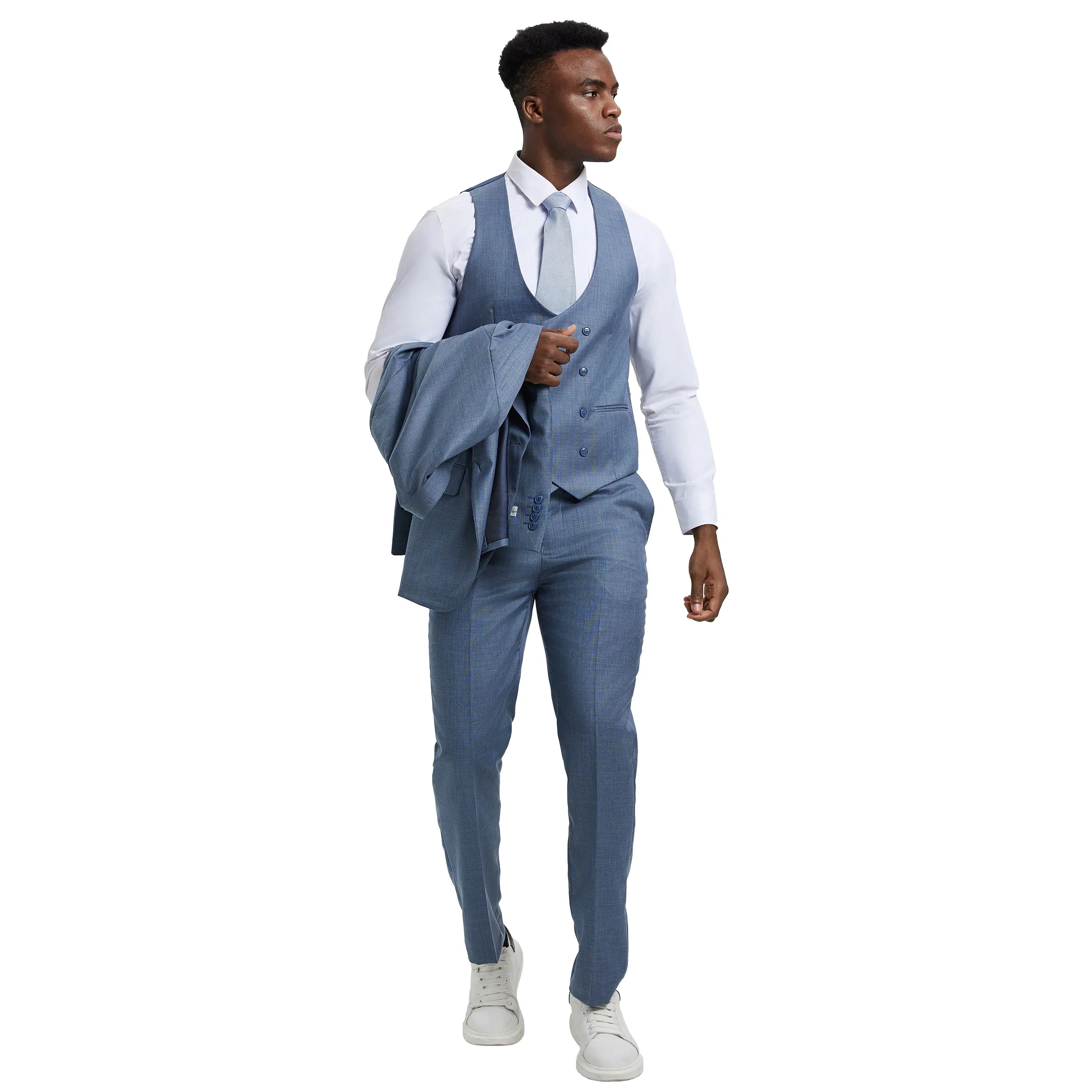 Men's Stacy Adams Sharkskin 3-Piece Suit Stacy Adams
