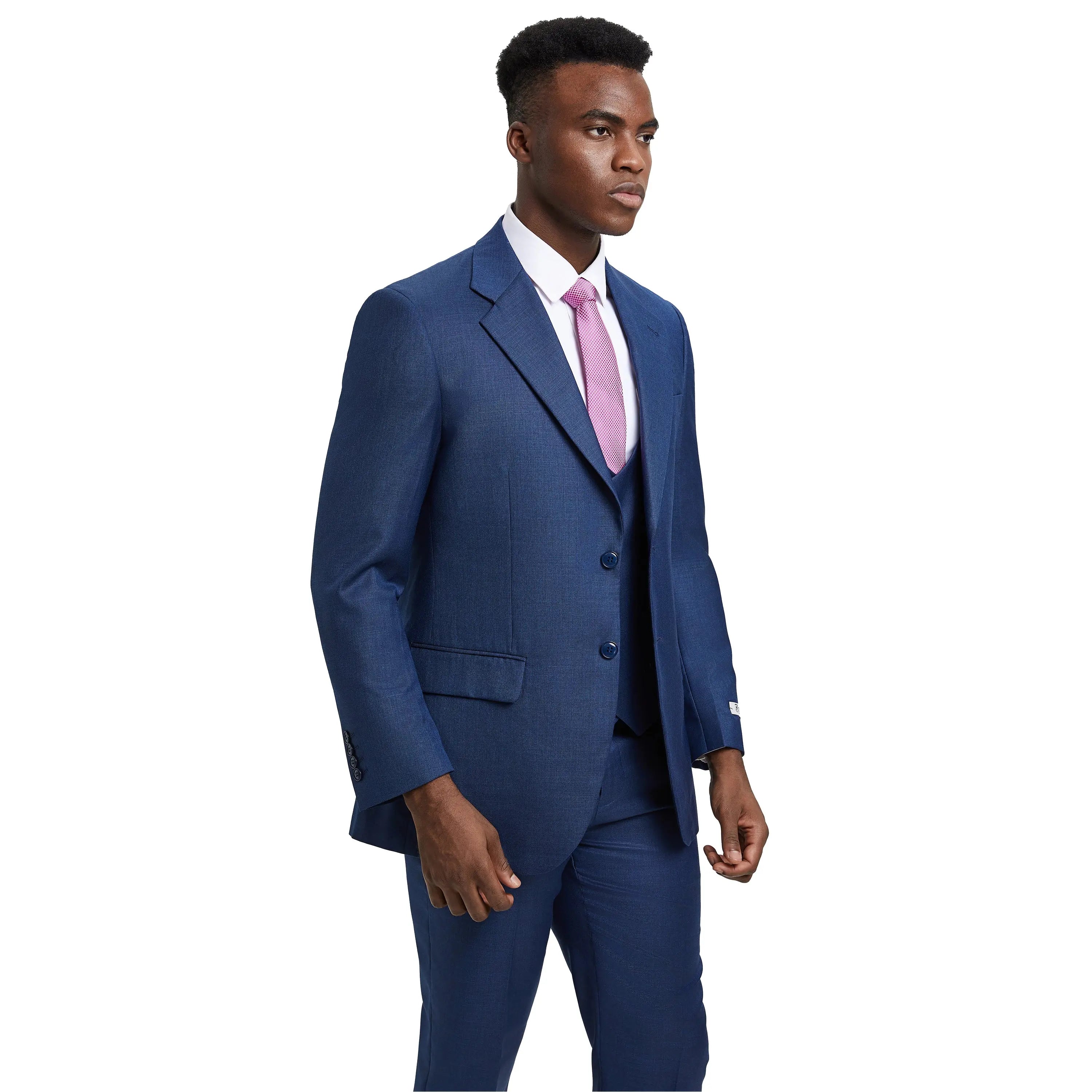 Men's Stacy Adams Sharkskin 3-Piece Suit Stacy Adams