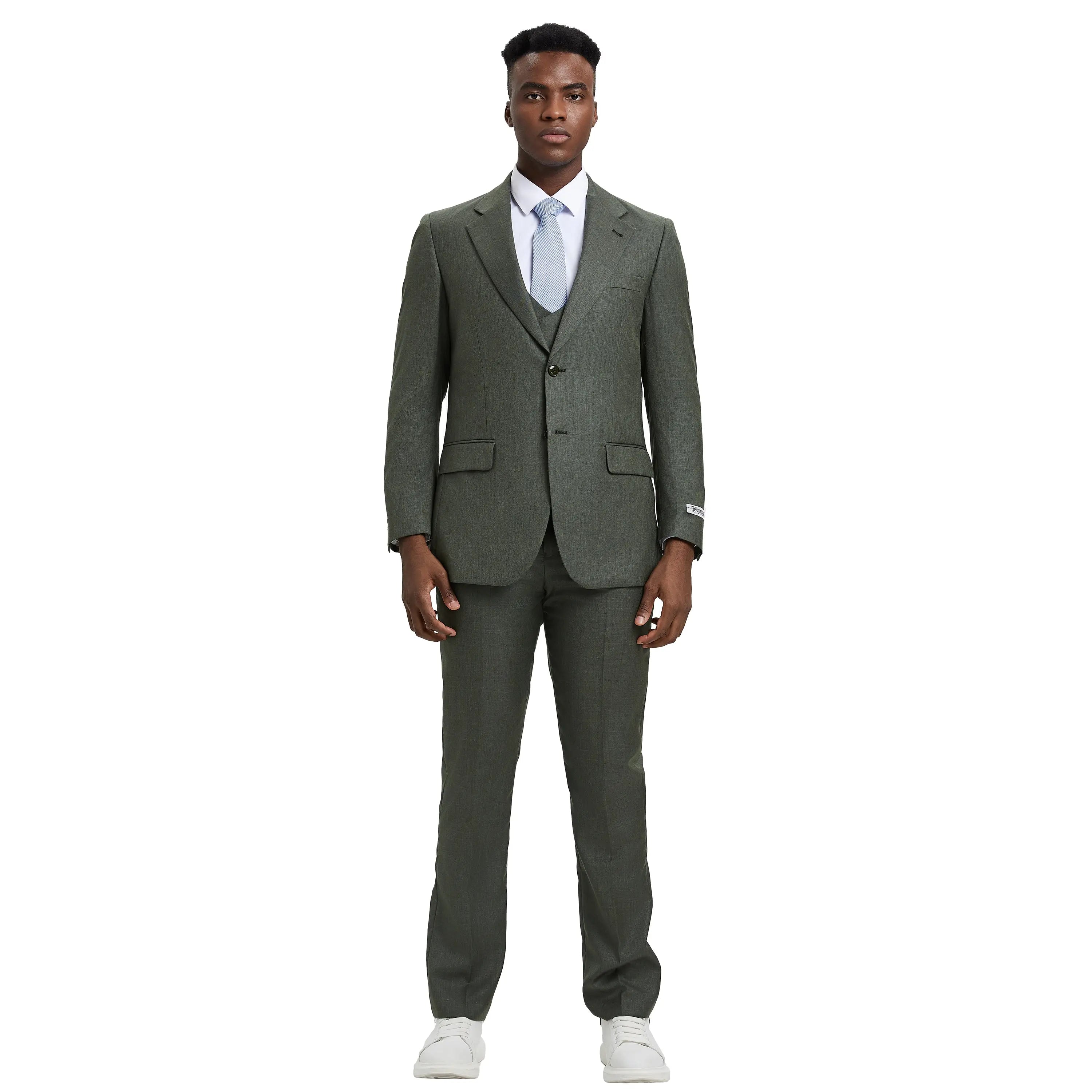Men's Stacy Adams Sharkskin 3-Piece Suit Stacy Adams
