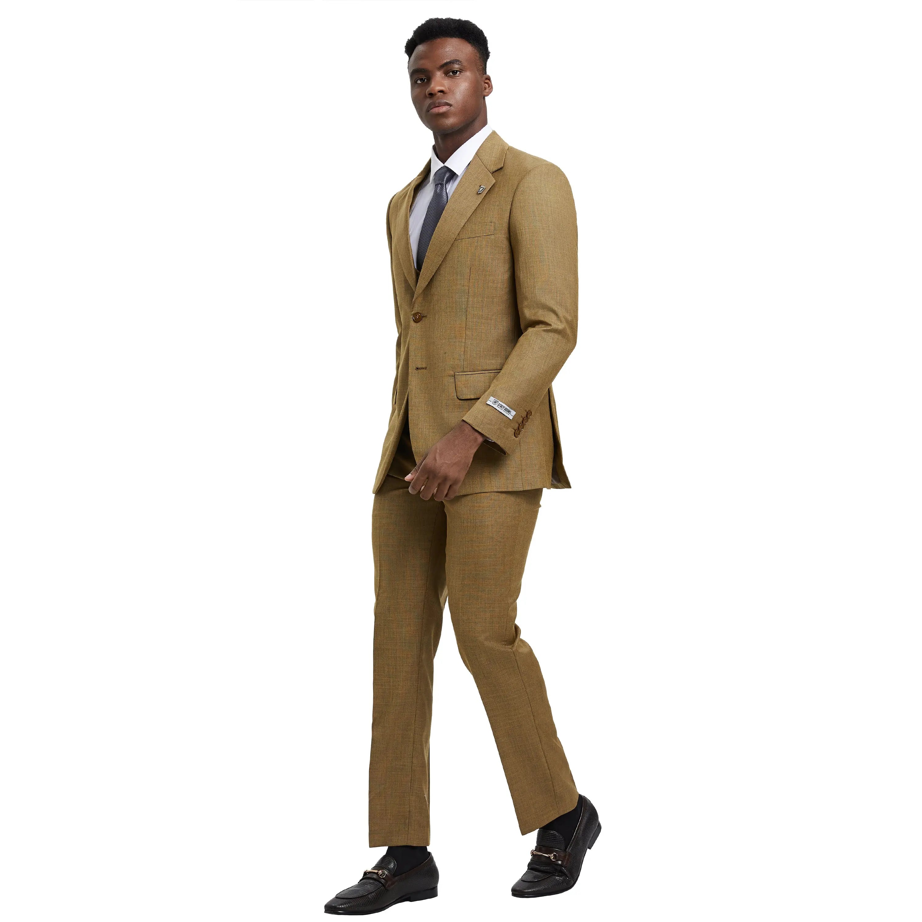 Men's Stacy Adams Sharkskin 3-Piece Suit Stacy Adams