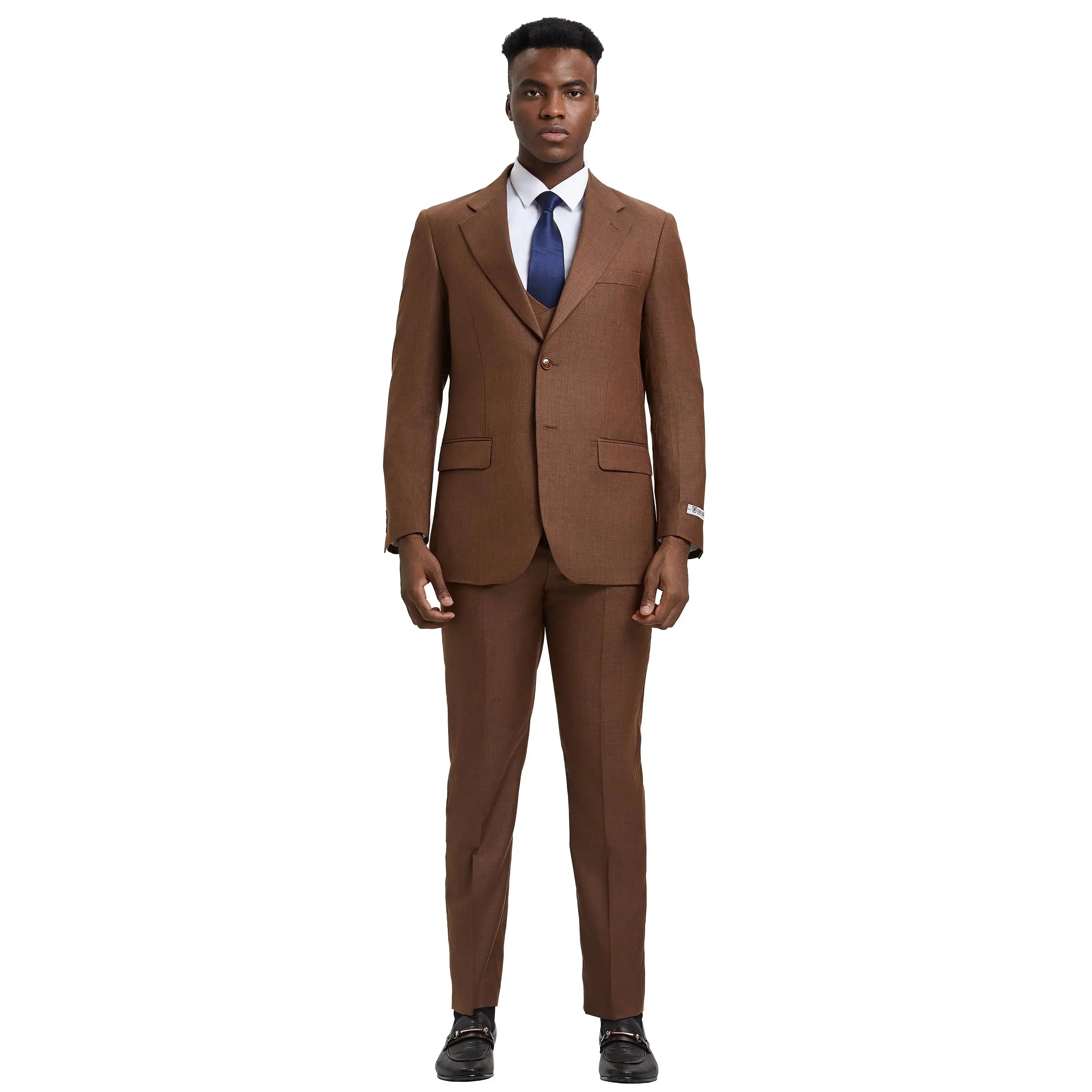Men's Stacy Adams Sharkskin 3-Piece Suit Stacy Adams