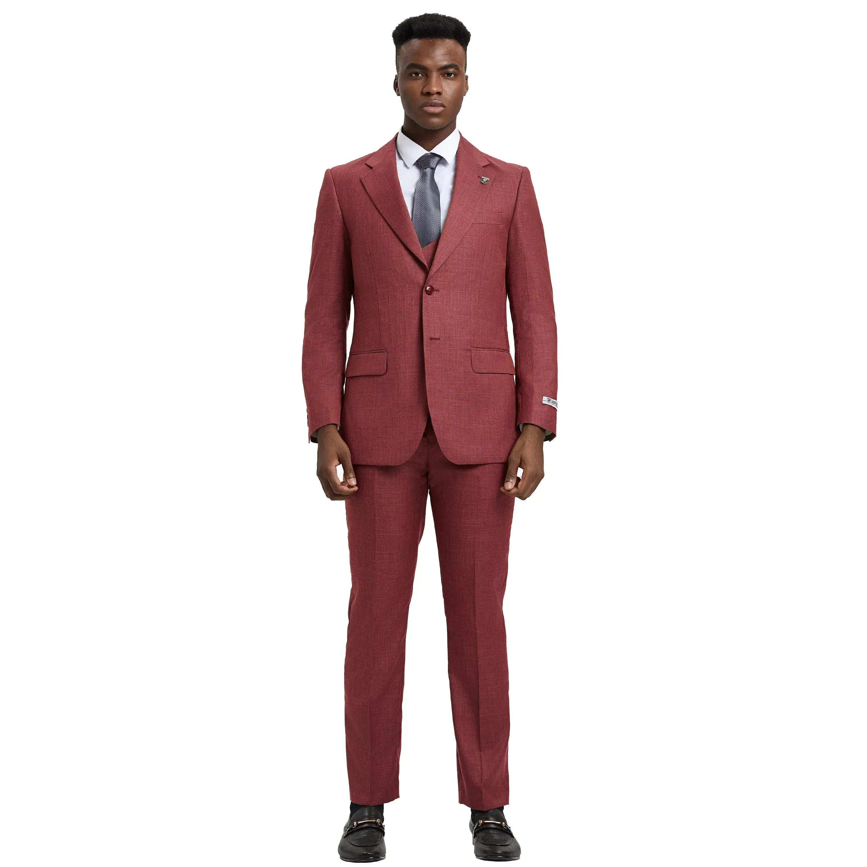 Men's Stacy Adams Sharkskin 3-Piece Suit Stacy Adams