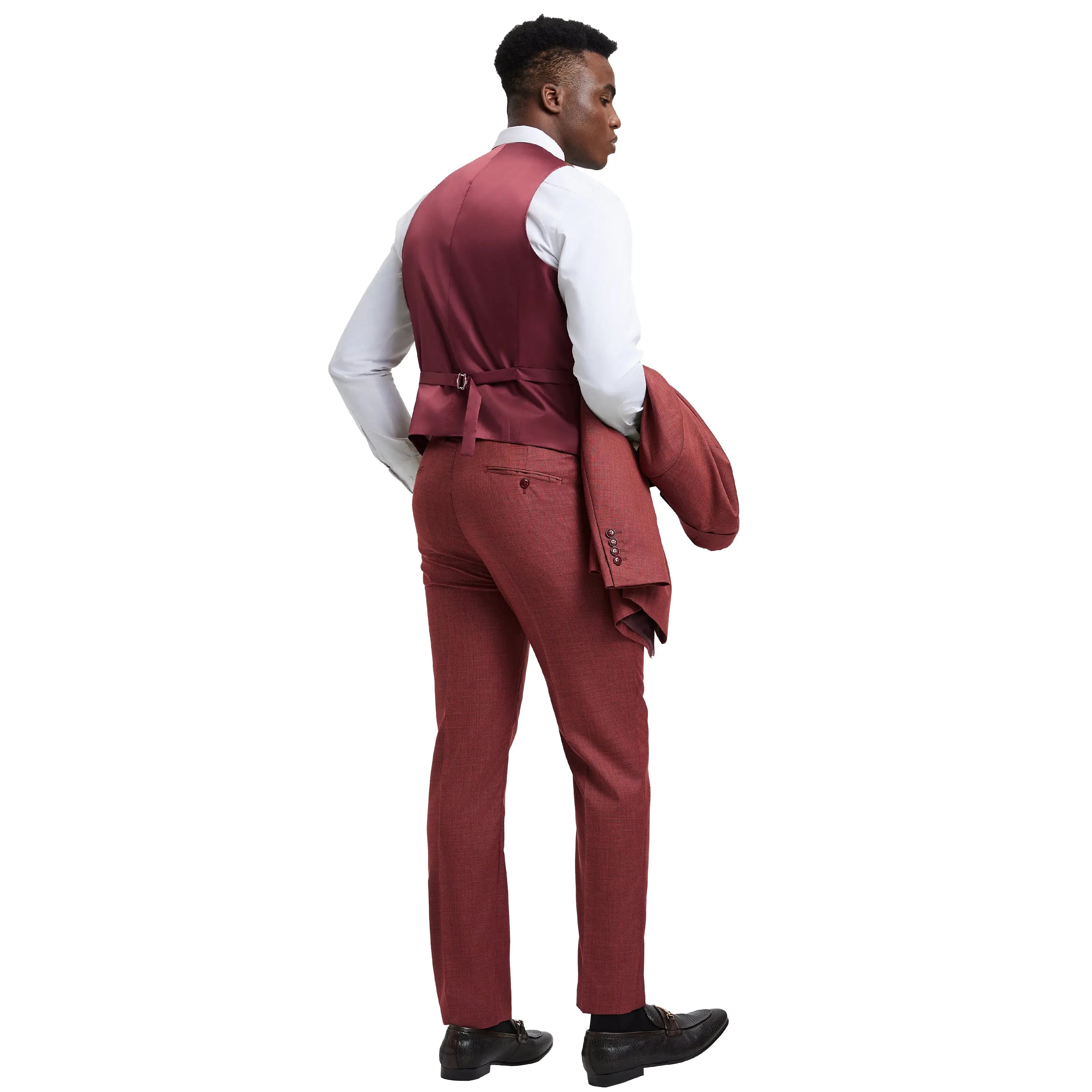 Men's Stacy Adams Sharkskin 3-Piece Suit Stacy Adams