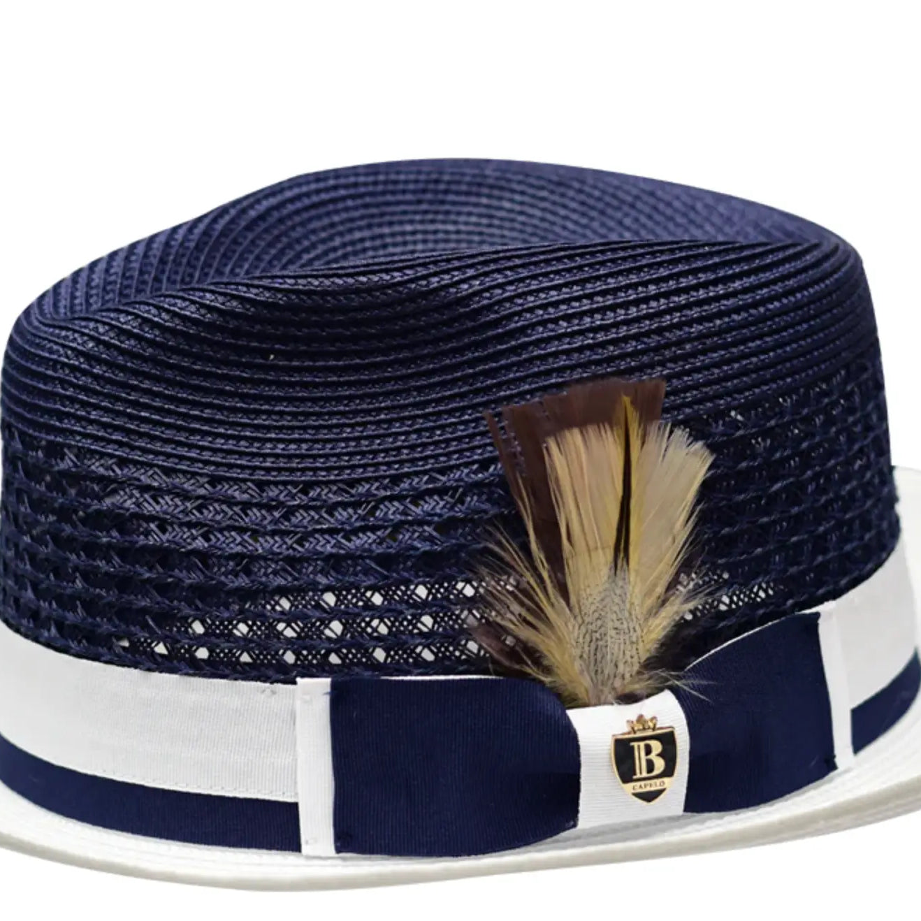 BELVEDERE Straw Fedora Hat by Bruno Capelo Bruno Capelo