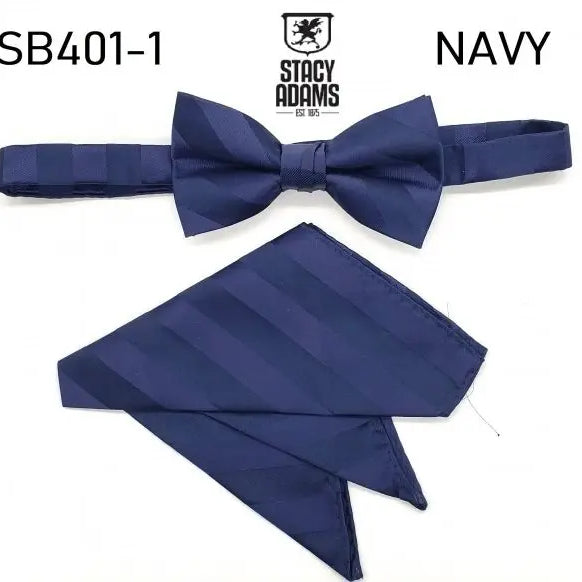 Stacy Adams Stripe Wedding Bow Tie Set Stacy Adams
