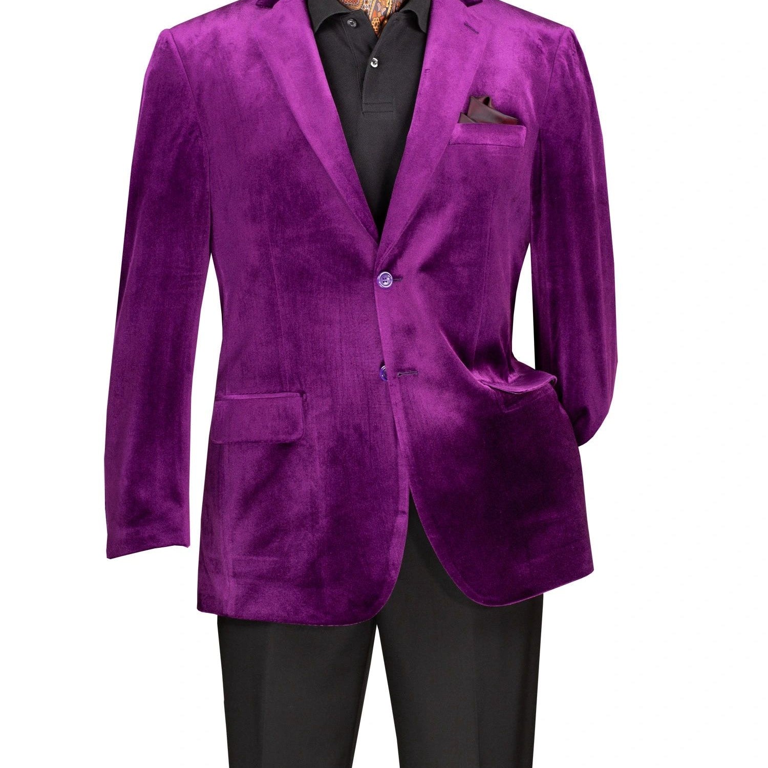 Solid Velvet Blazer