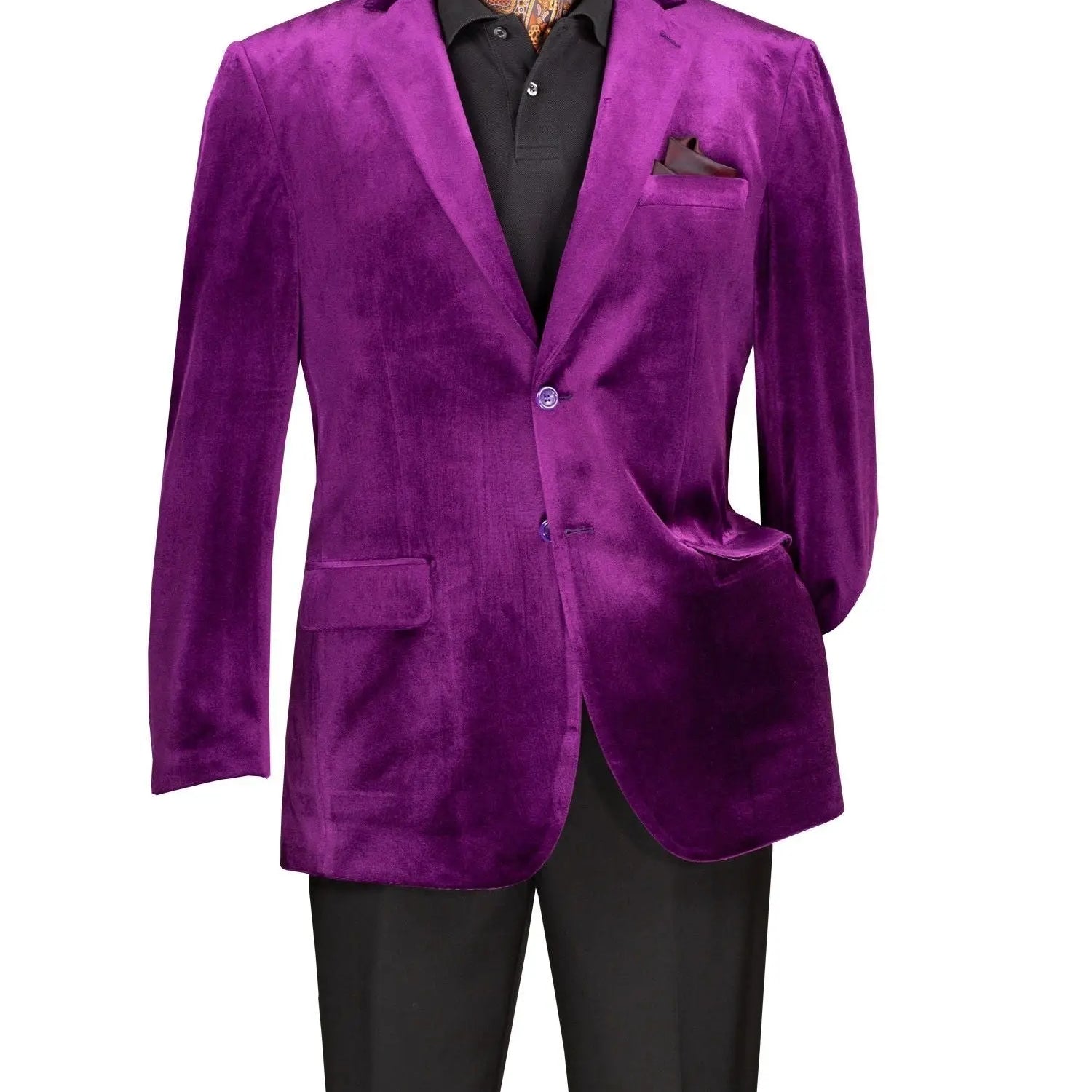 Solid Velvet Blazer M & R Clothing