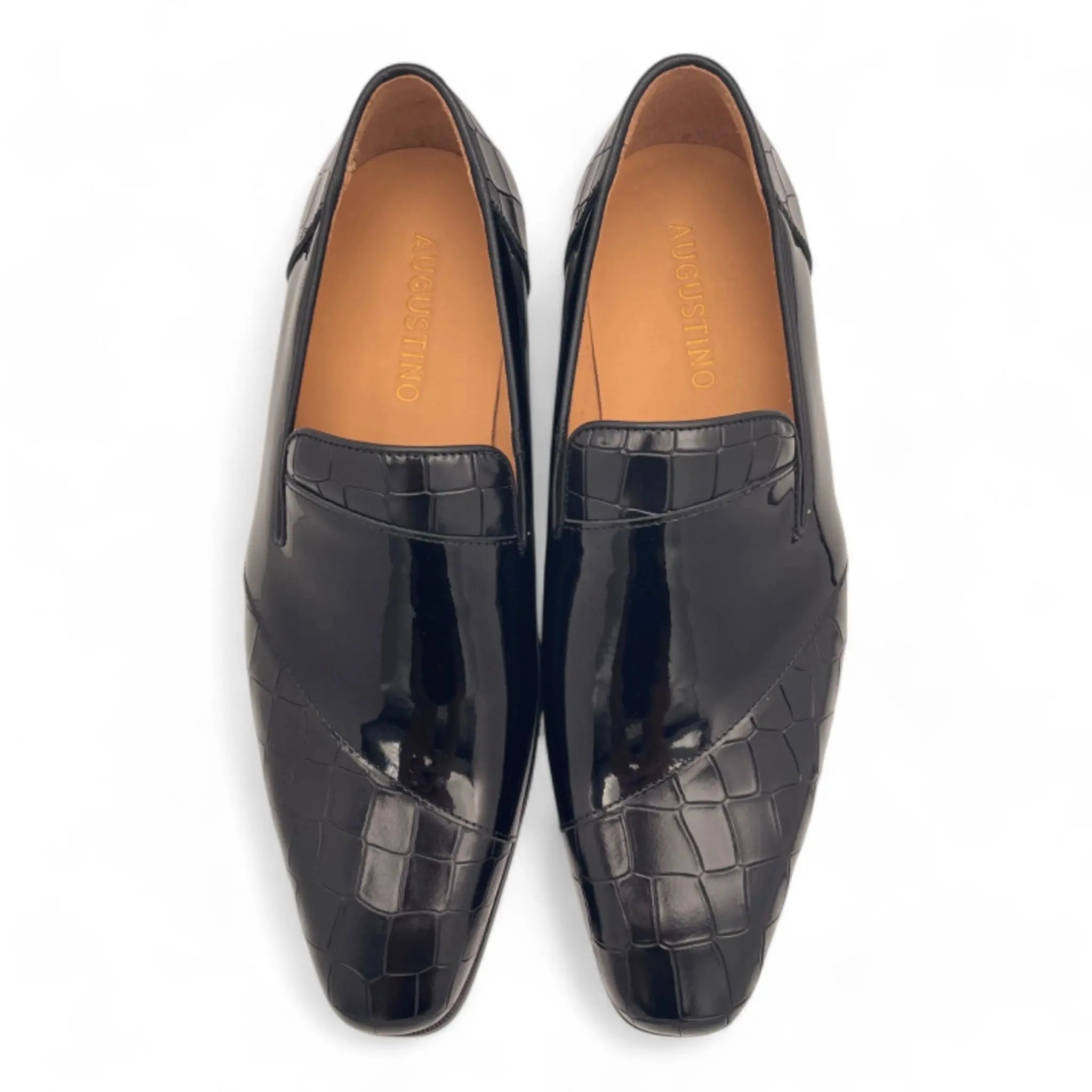 The Naya Augustino Two Toned Croc Style Loafers Augustino