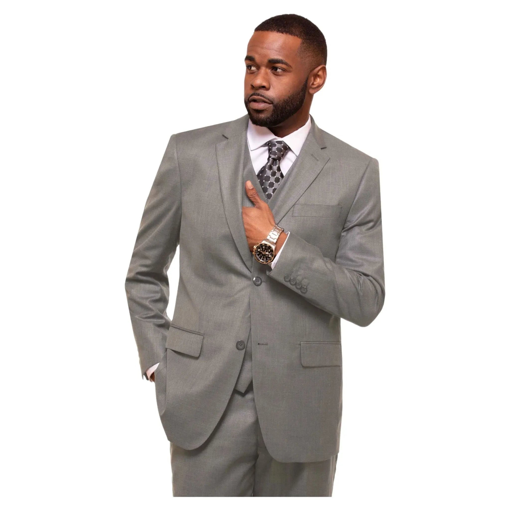 3-piece shark skin suit M & R Clothing