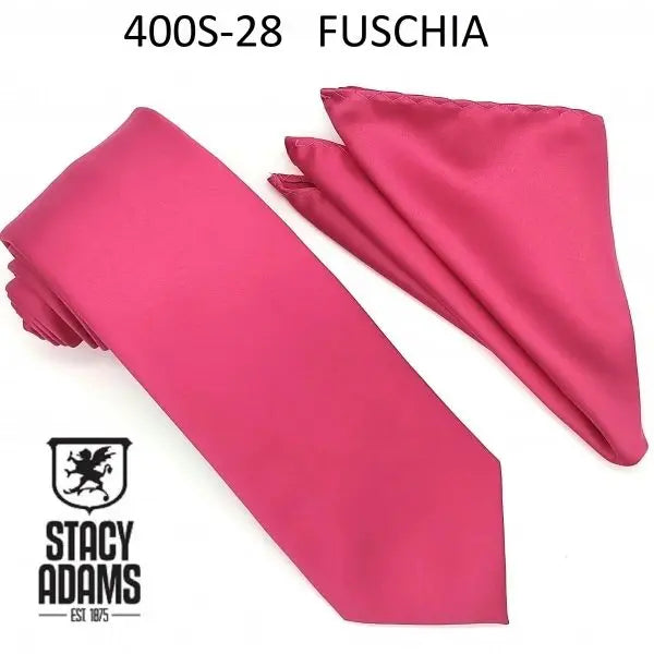 Stacy Adams Solid Tie and Hanky Set Stacy Adams