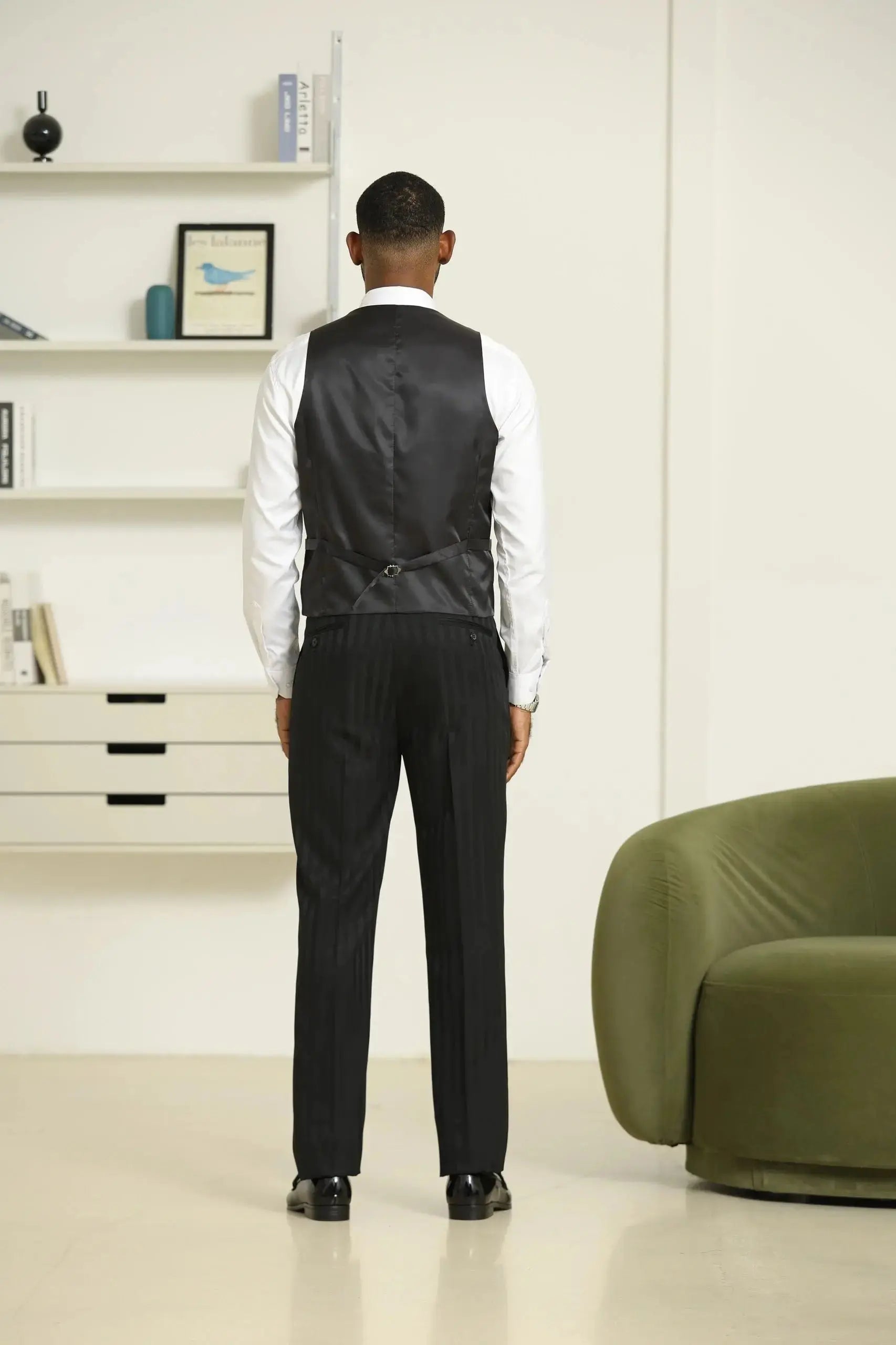 Tone on Tone Men's 3-piece Suit by Stacy Adams Stacy Adams