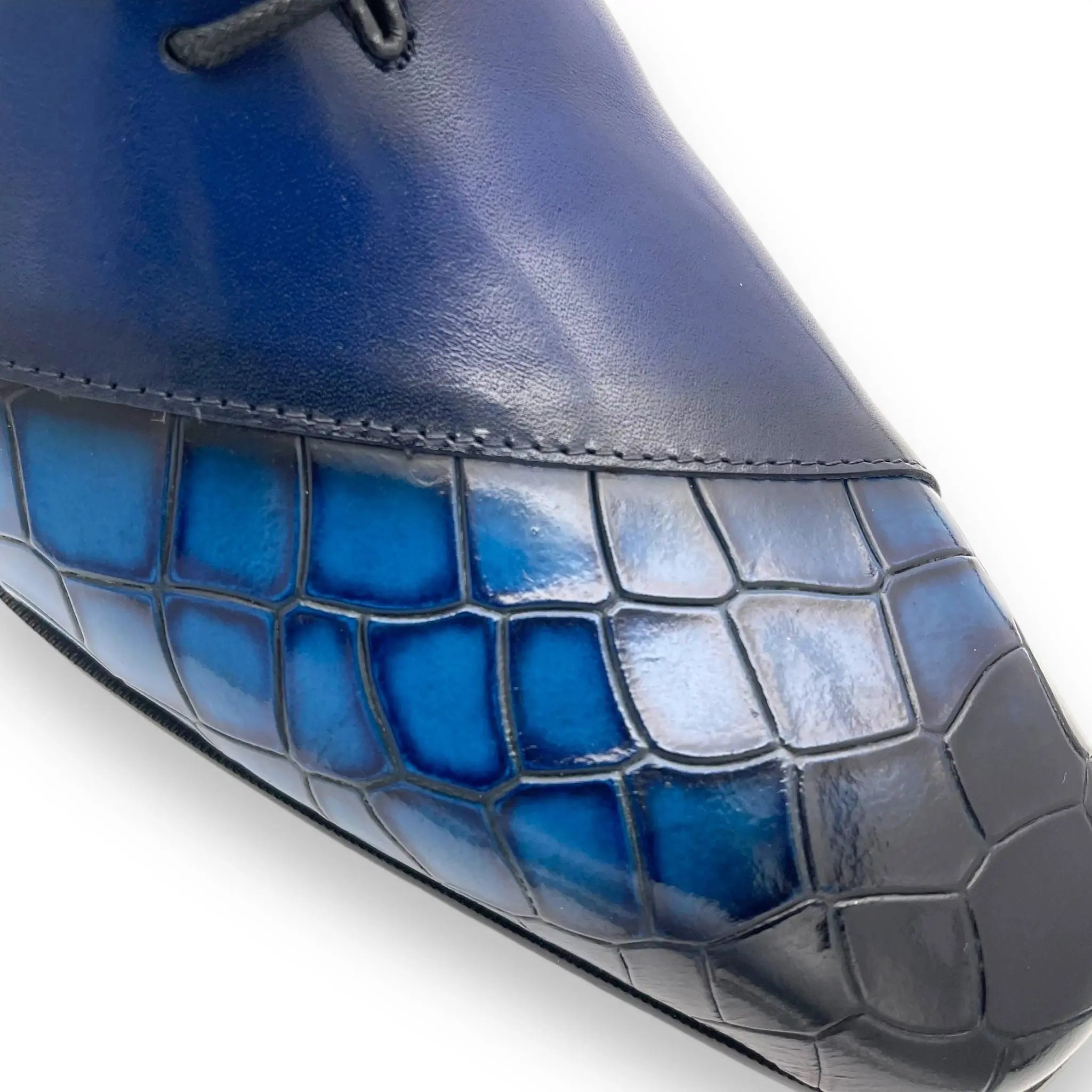 The Aniah Augustino Croc Style Lace Up Men Dress Shoes Augustino