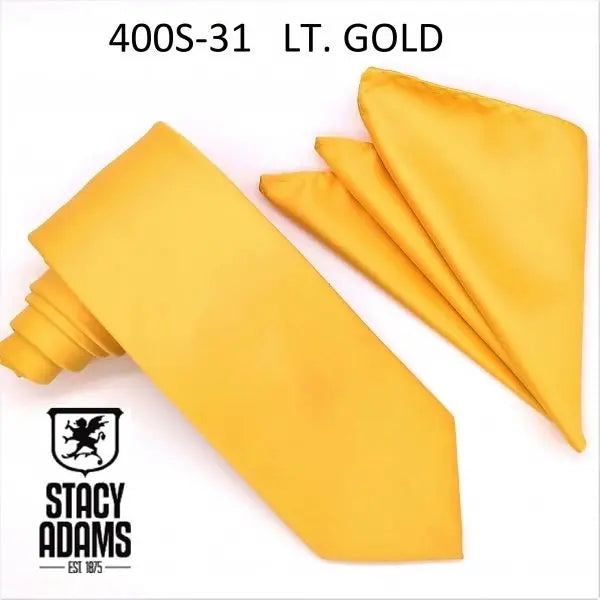 Stacy Adams Solid Tie and Hanky Set Stacy Adams