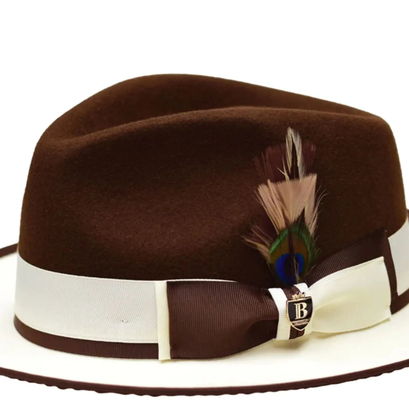 PRESTON 2-tone Fedora by Bruno Capello M & R Clothing
