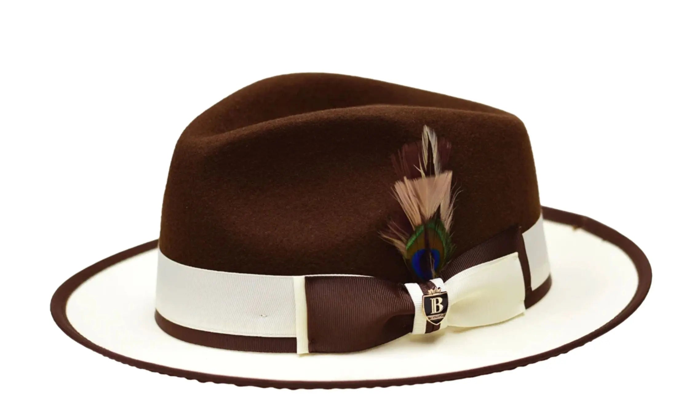 PRESTON 2-tone Fedora by Bruno Capello M & R Clothing