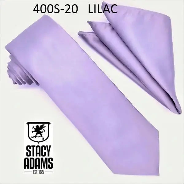 Stacy Adams Solid Tie and Hanky Set Stacy Adams