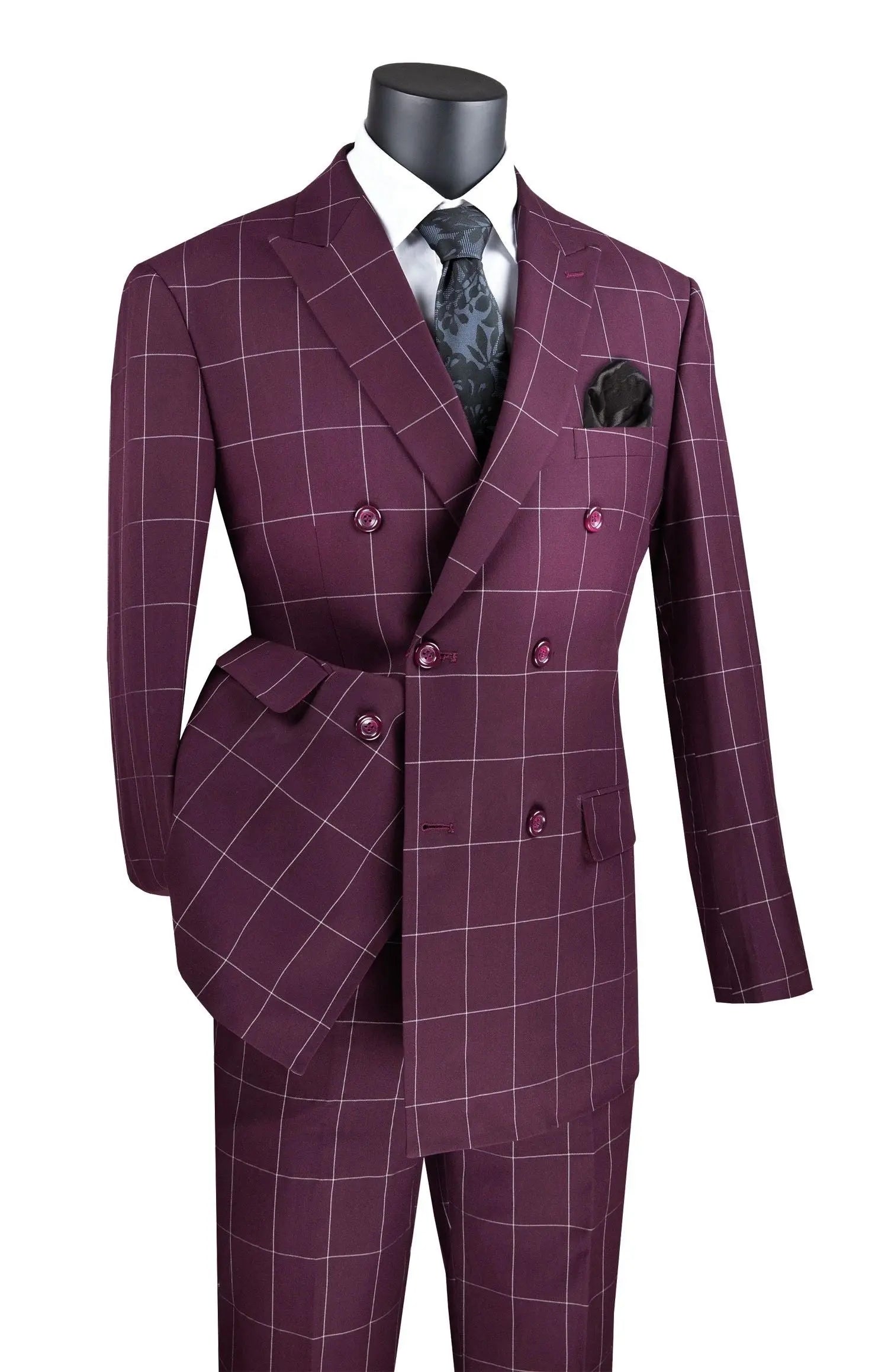 Modern Window Pane DB Suit M & R Clothing
