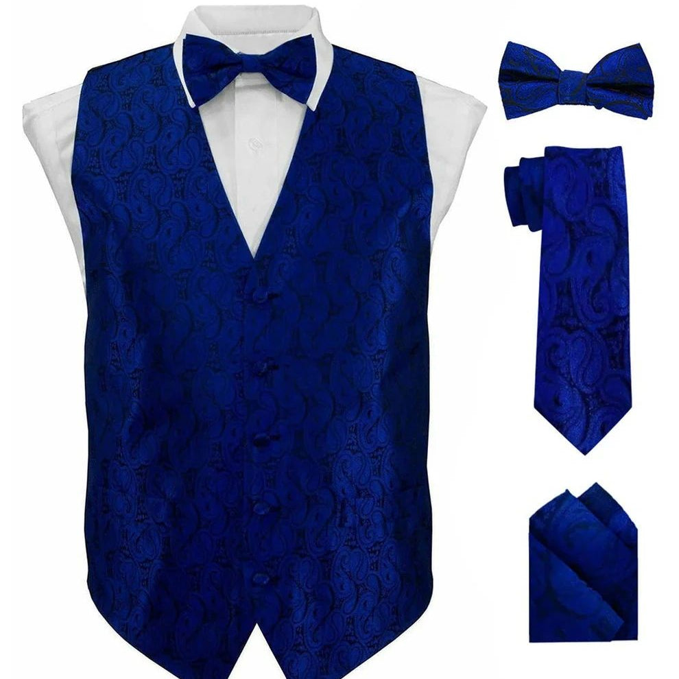 Paisley printed vest set