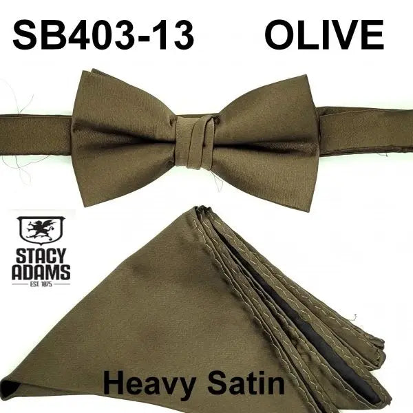 Stacy Adams Solid Bowtie Set HS Stacy Adams