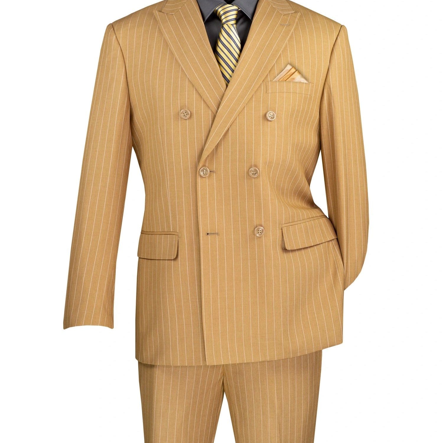 Men's Double Breasted Pinstripe Suit