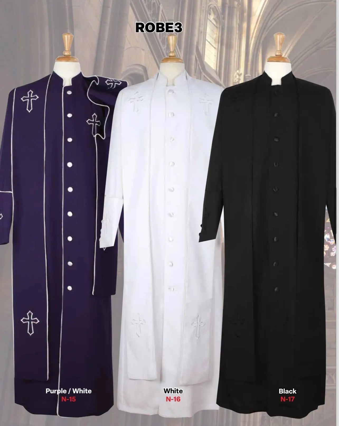 Men’s Cassock Style Robe M & R Clothing